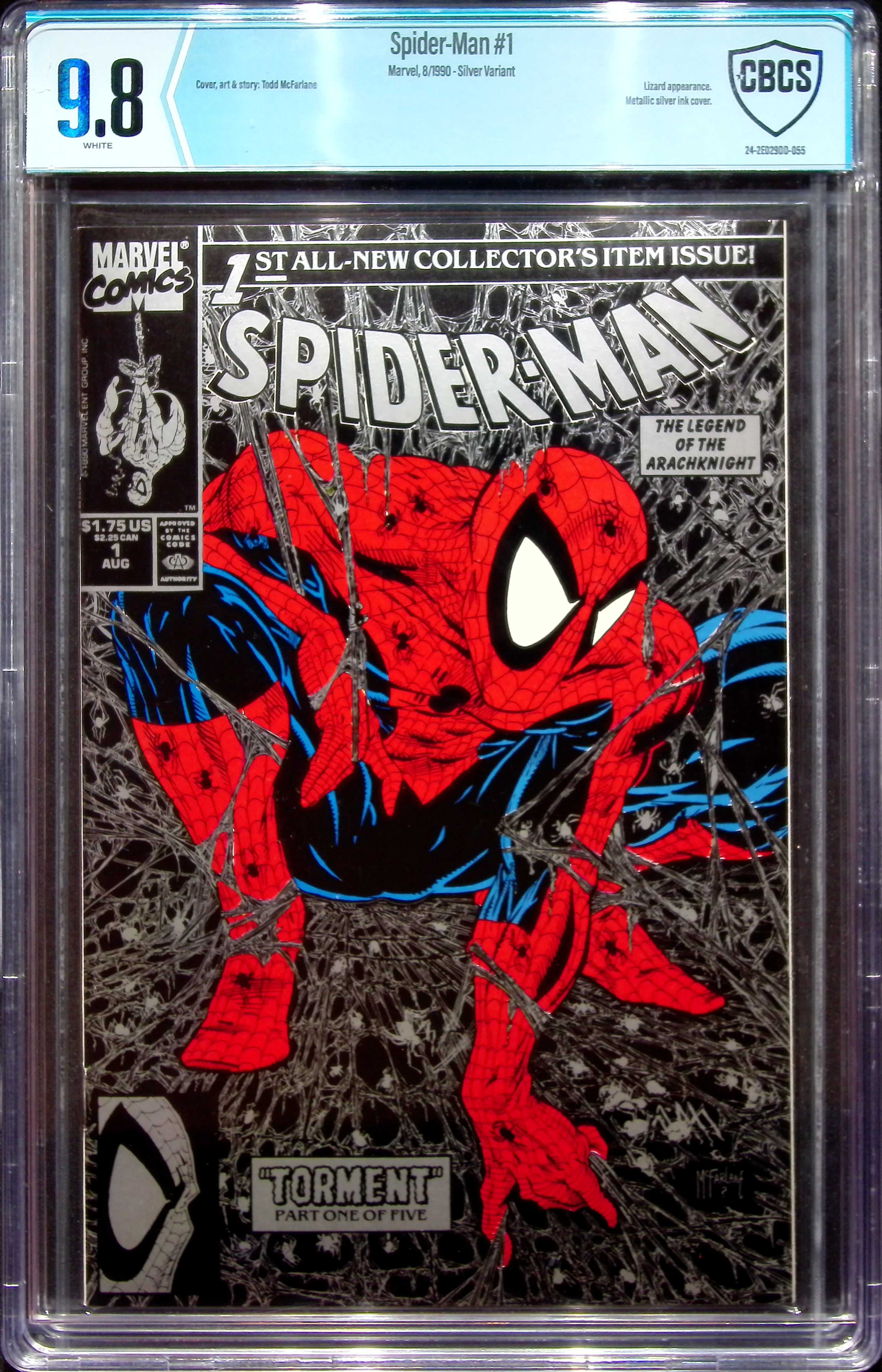 1990 Spider-Man #1 CBCS 9.8 Marvel Comics
