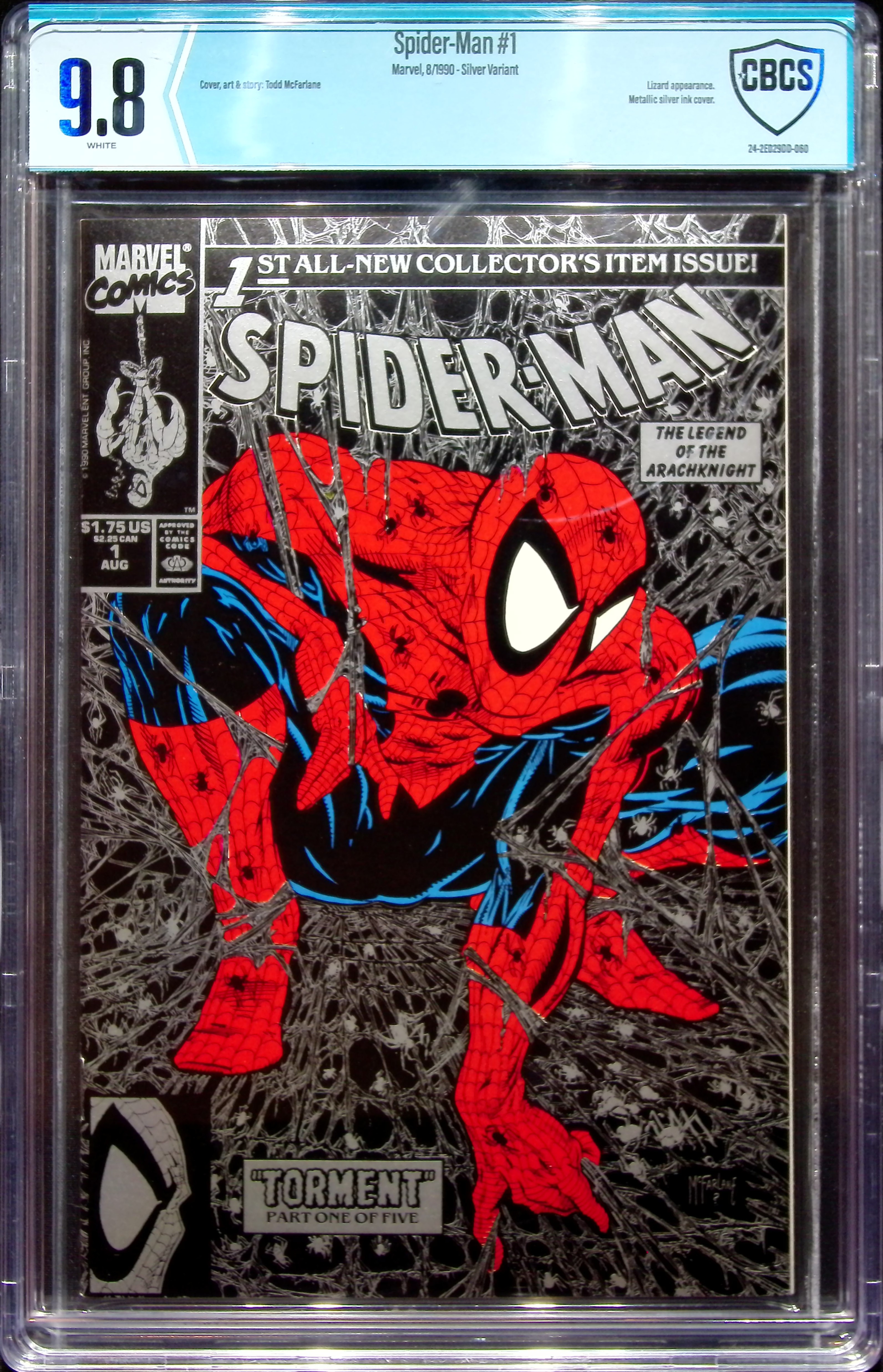 1990 Spider-Man #1 CBCS 9.8 Marvel Comics