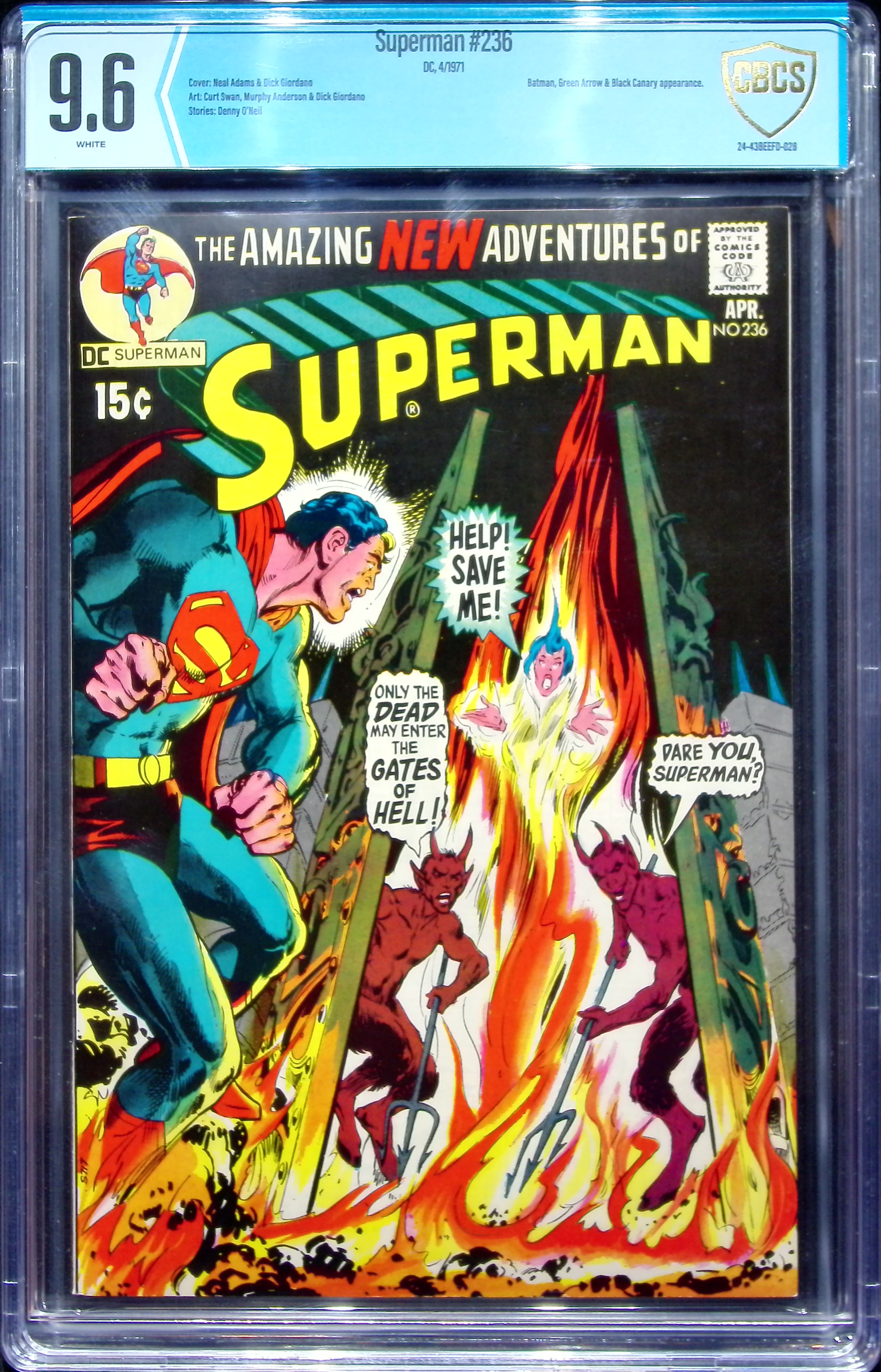 1971 Superman #236 CBCS 9.6 DC Comics