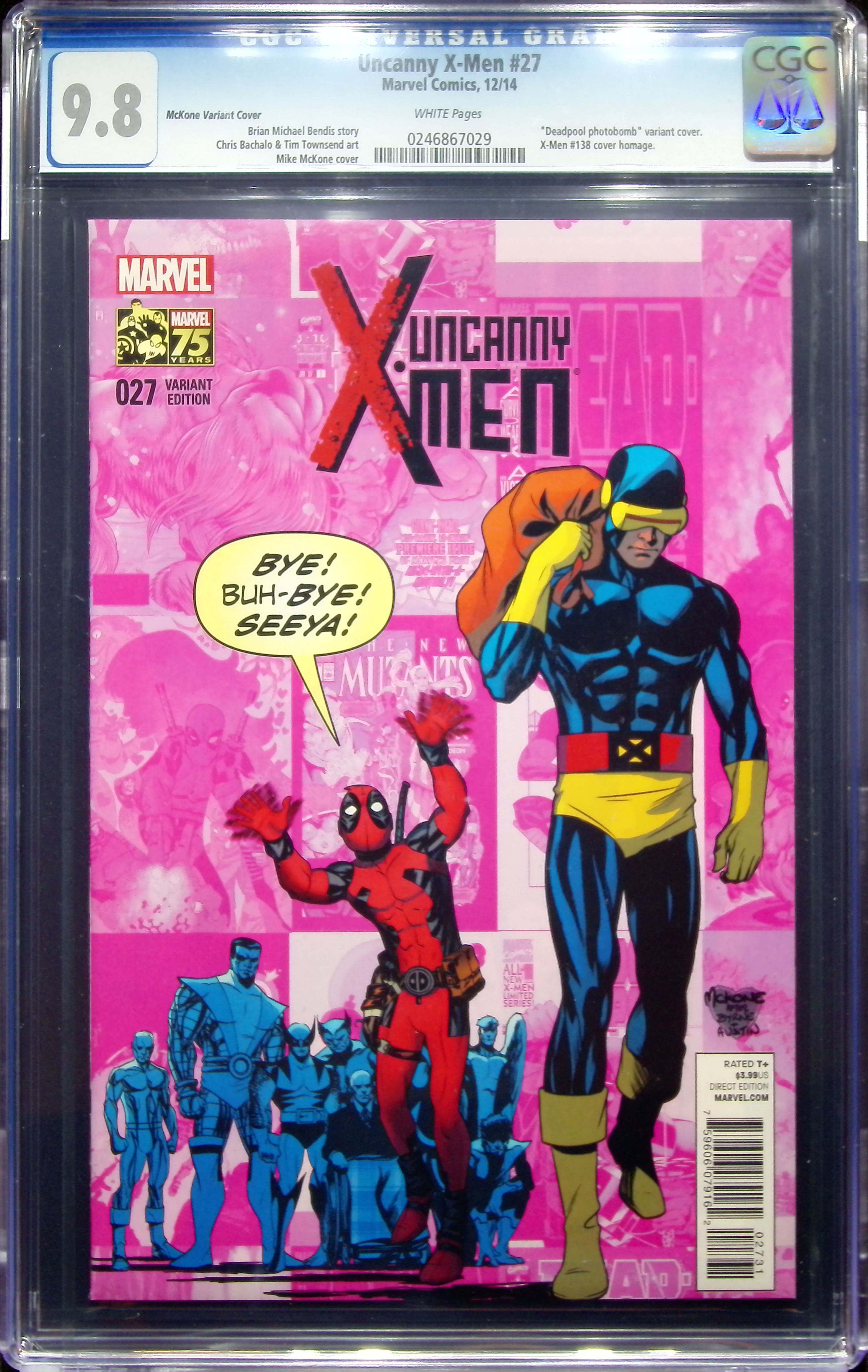 2014 Uncanny X-Men #27 CGC 9.8 Marvel Comics