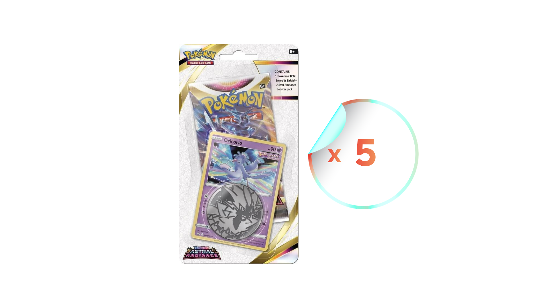 x5 SWSH10 Astral Radiance Single Pack Blister