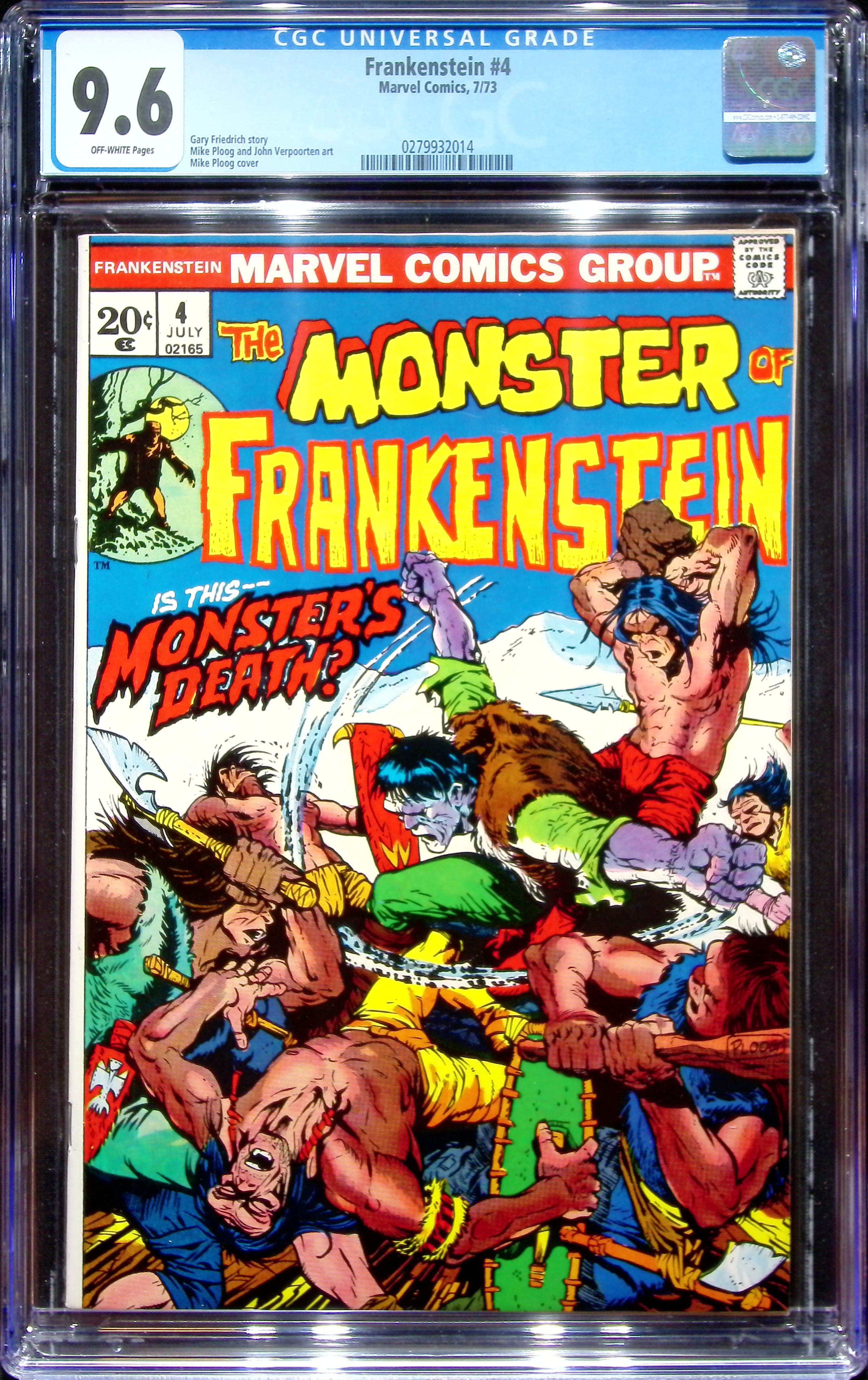 1973 Frankenstein #4 CGC 9.6 Marvel Comics
