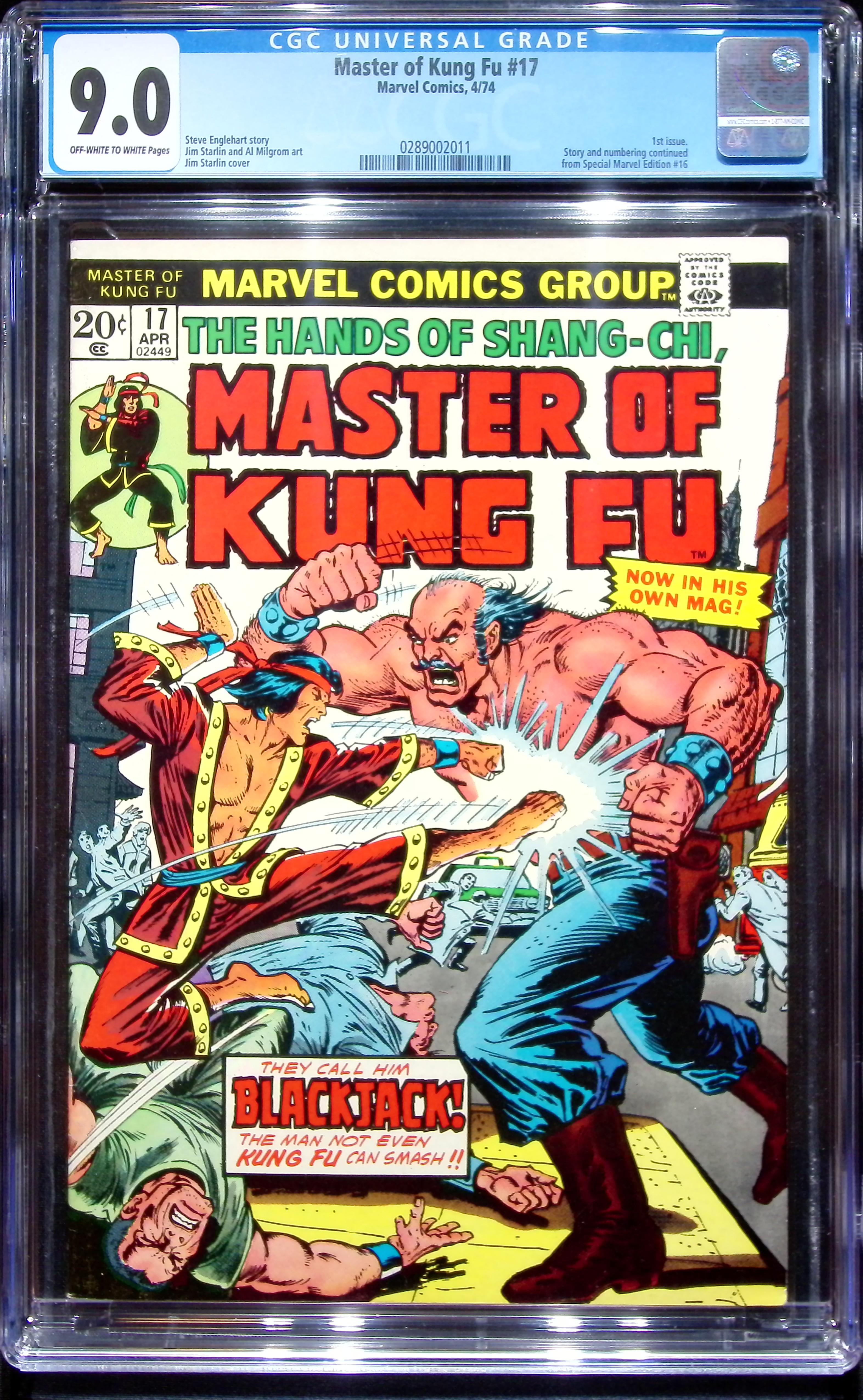 1974 Master of Kung Fu #17 CGC 9 Marvel Comics