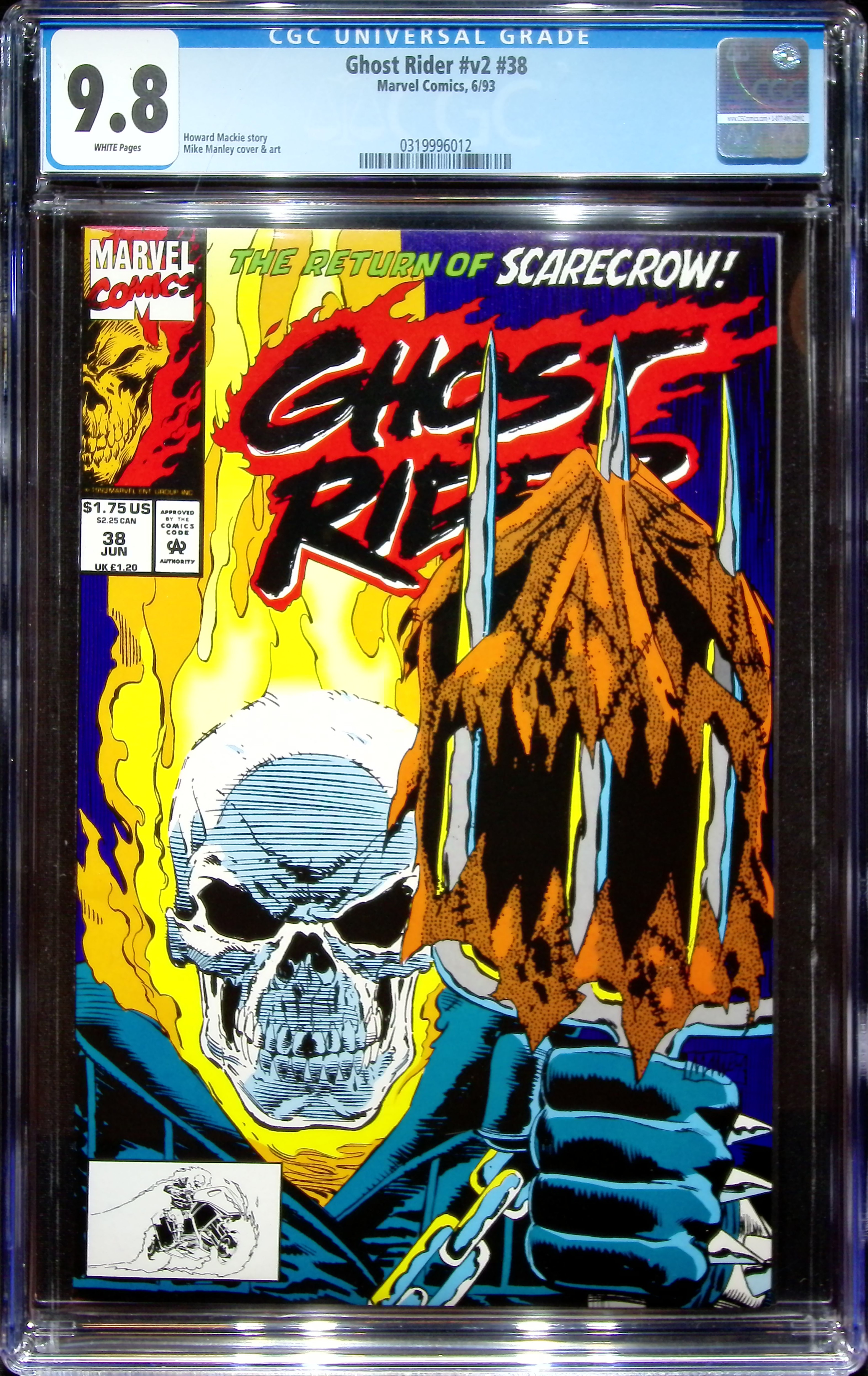1993 Ghost Rider #v2 #38 CGC 9.8 Marvel Comics