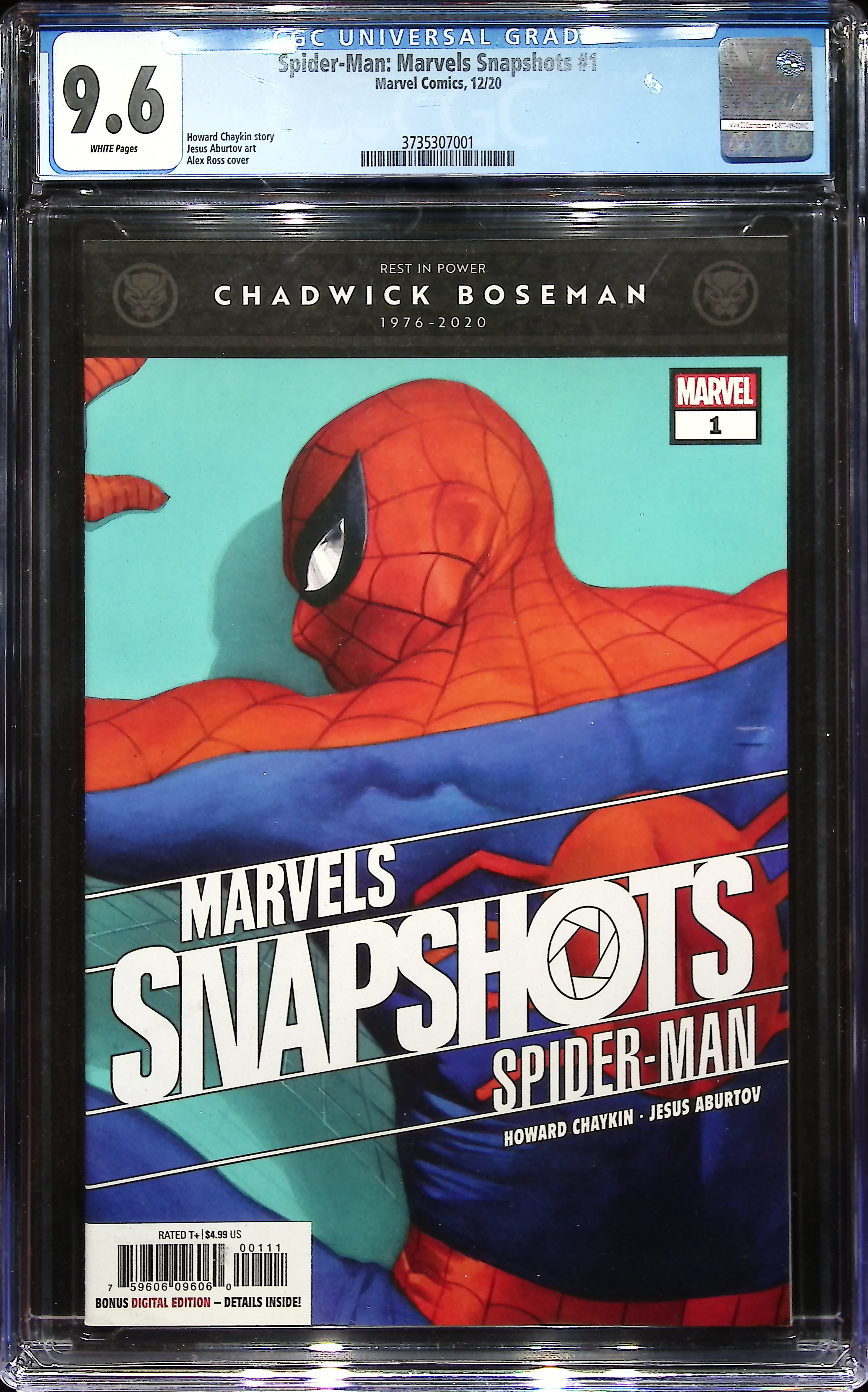 2020 Spider-Man: Marvels Snapshots #1 CGC 9.6 Marvel Comics