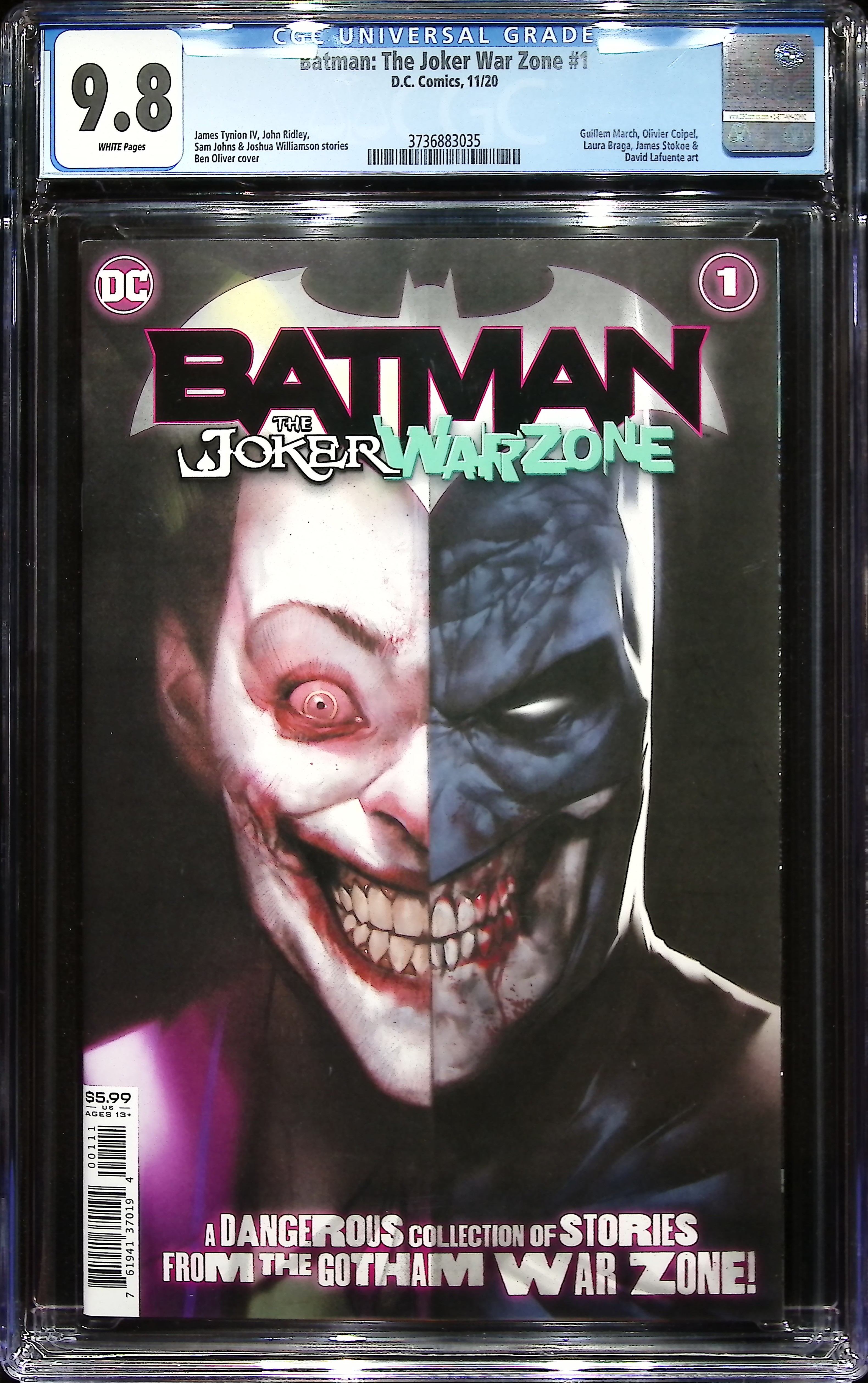2020 Batman: The Joker War Zone #1 CGC 9.8 DC Comics