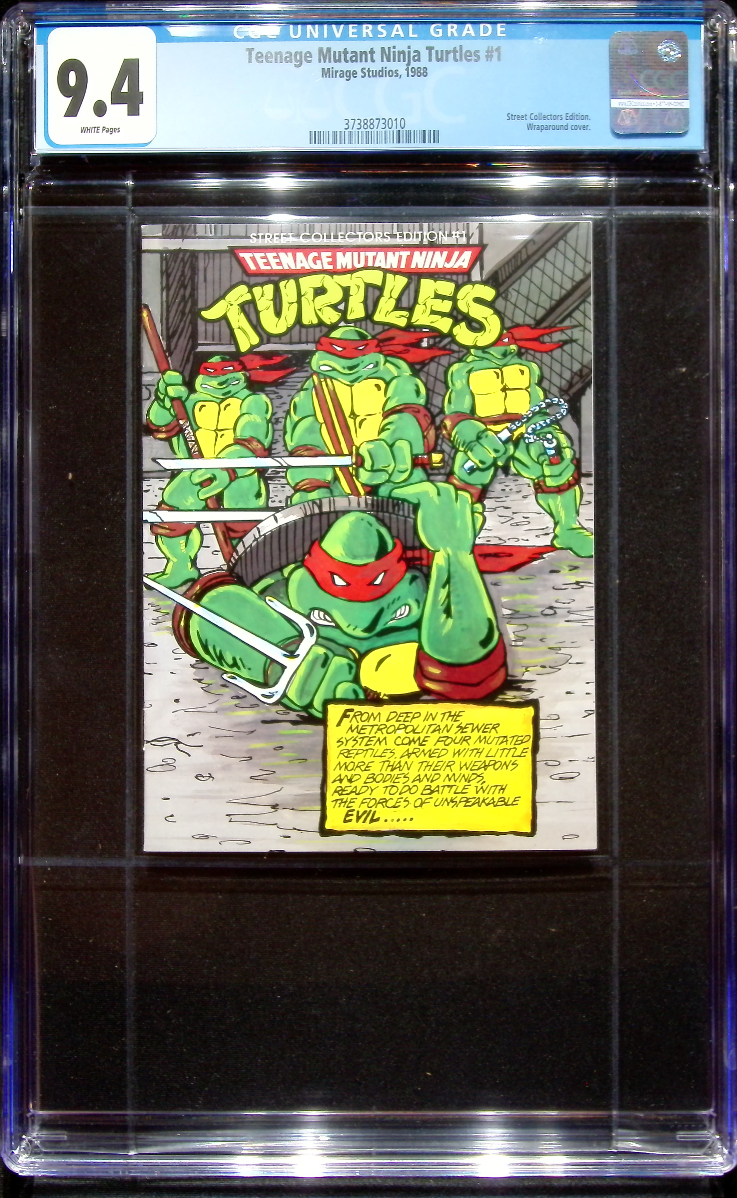 1988 Teenage Mutant Ninja Turtles #1 CGC 9.4 Mirage Studios