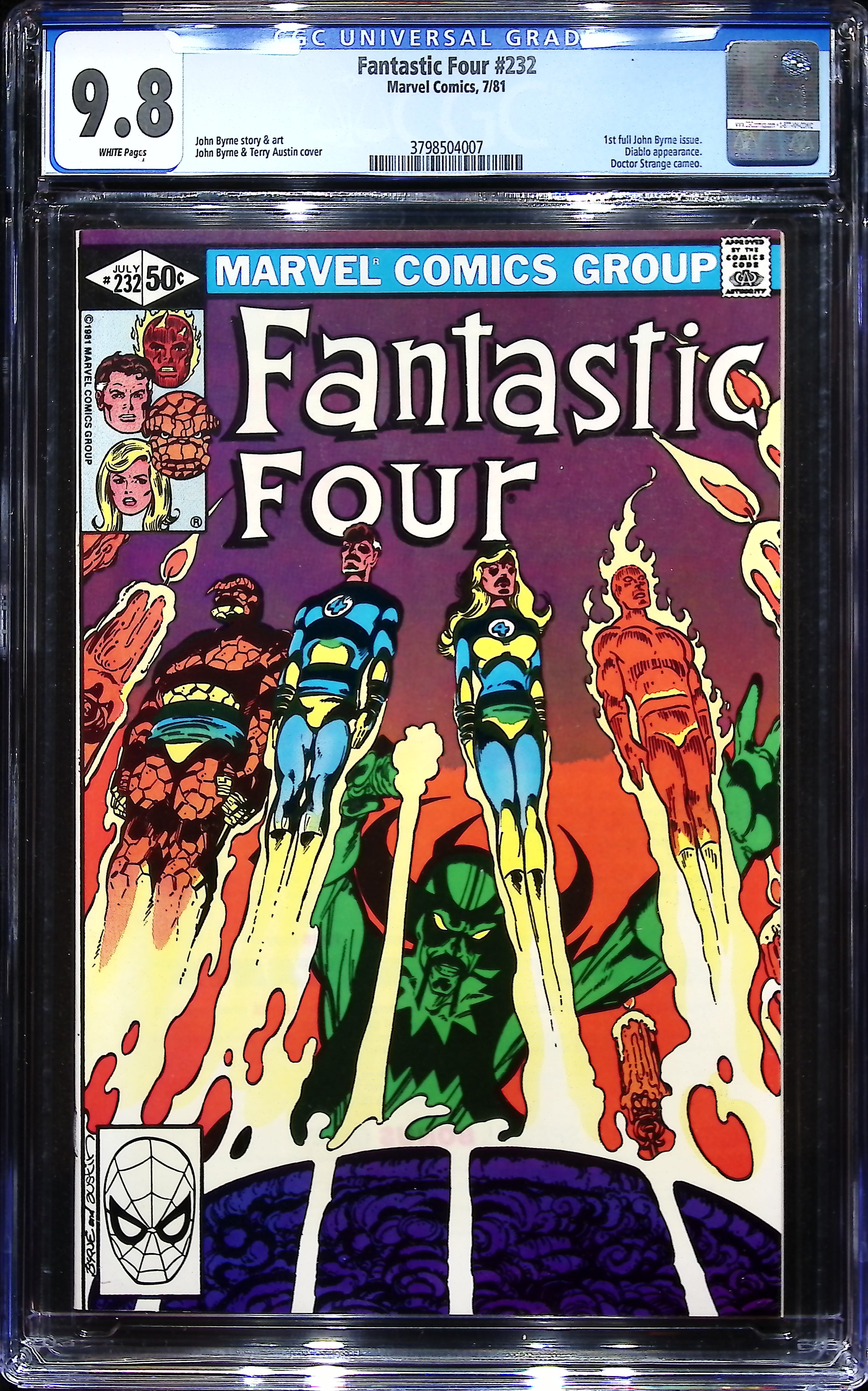 1981 Fantastic Four #232 CGC 9.8 Marvel Comics