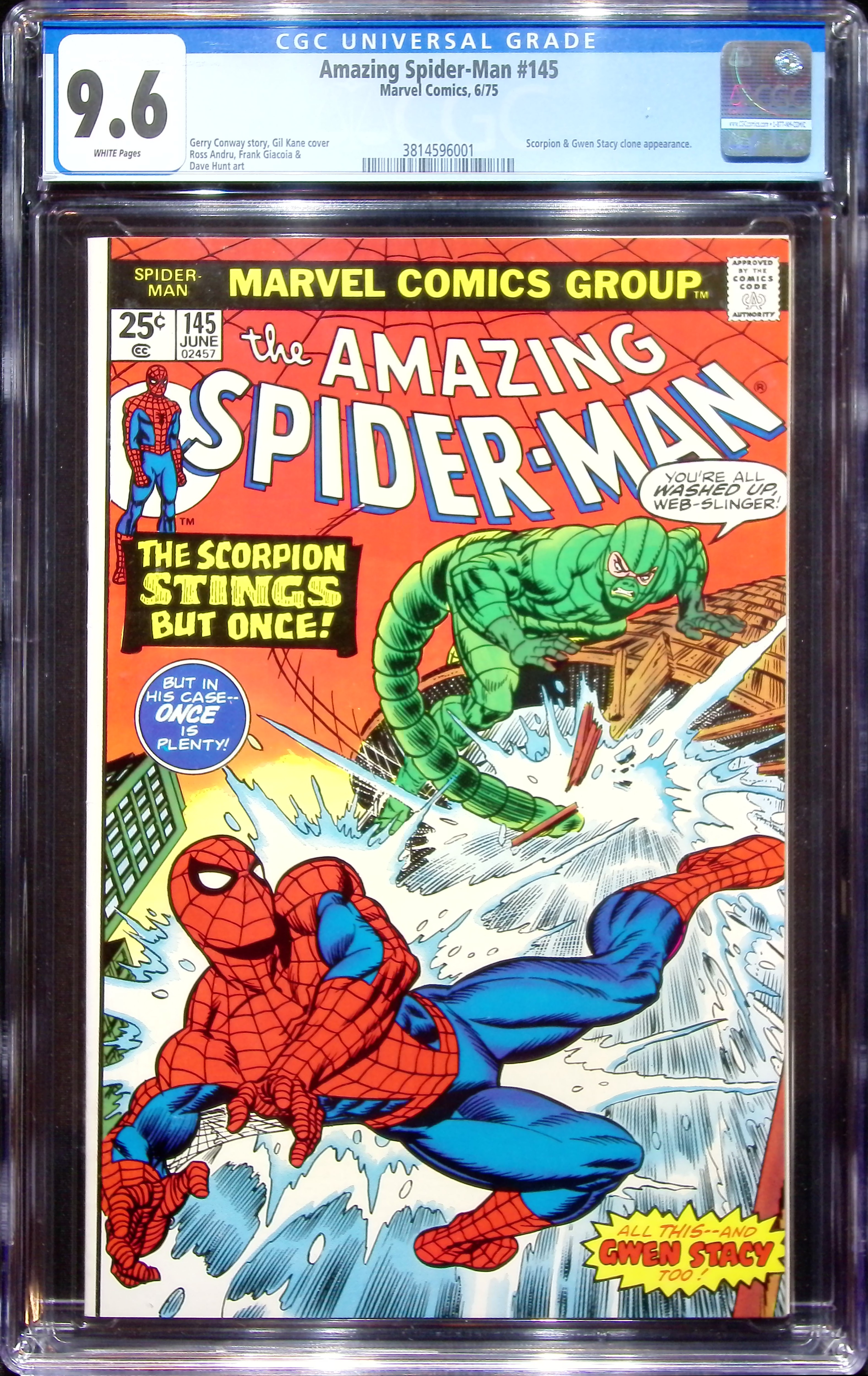 1975 Amazing Spider-Man #145 CGC 9.6 Marvel Comics
