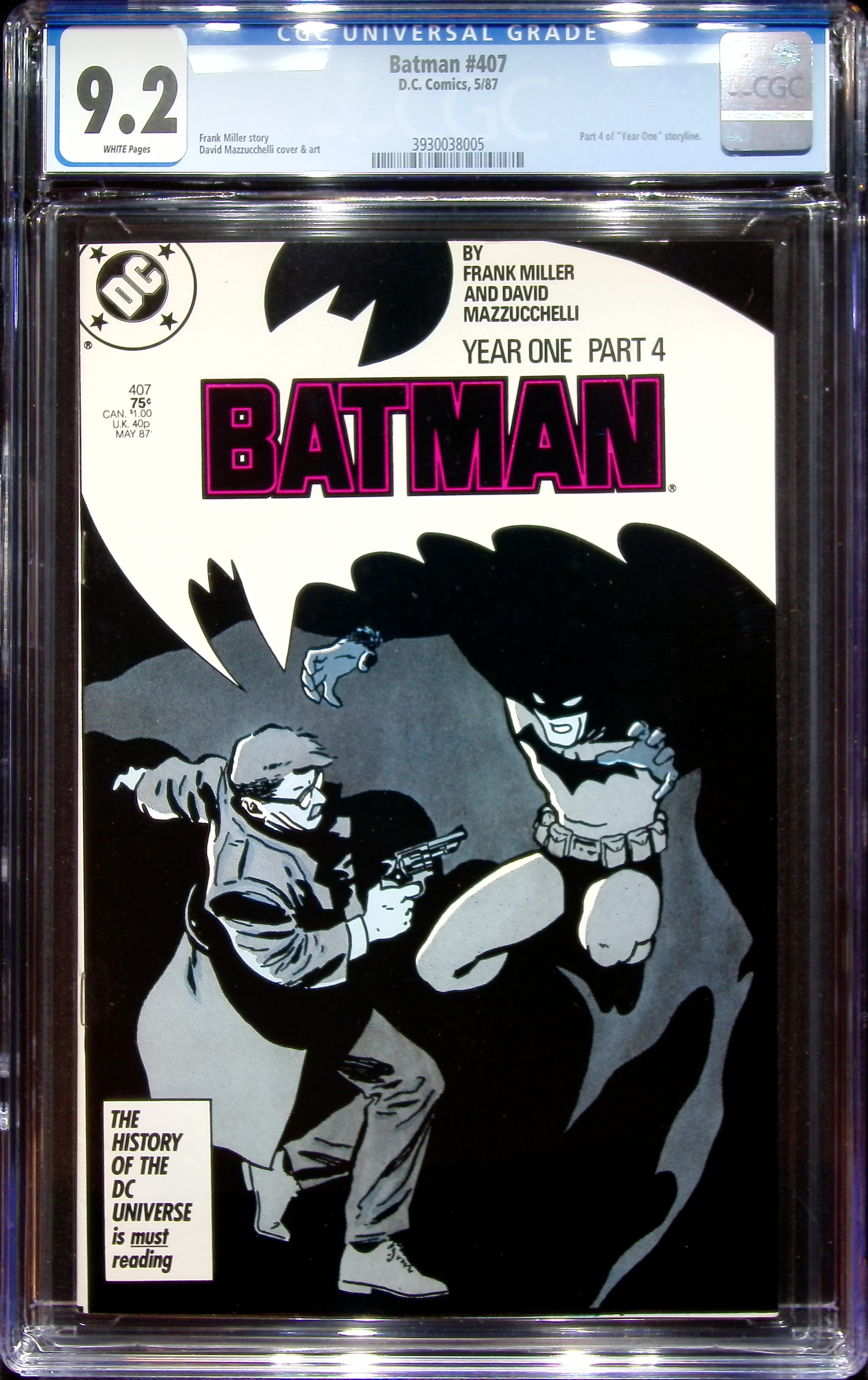 1987 Batman #407 CGC 9.2 DC Comics