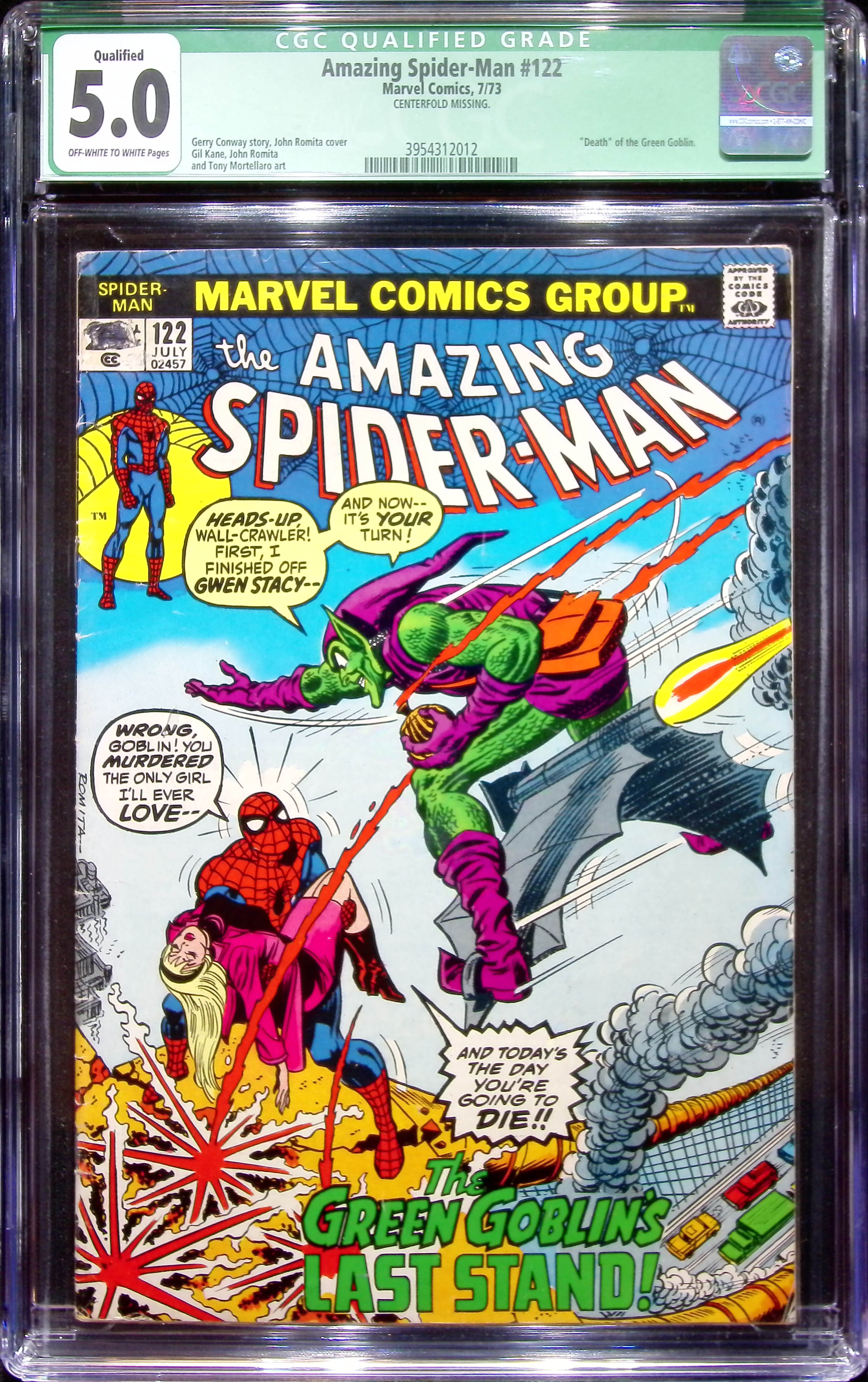 1973 Amazing Spider-Man #122 CGC 5 Marvel Comics