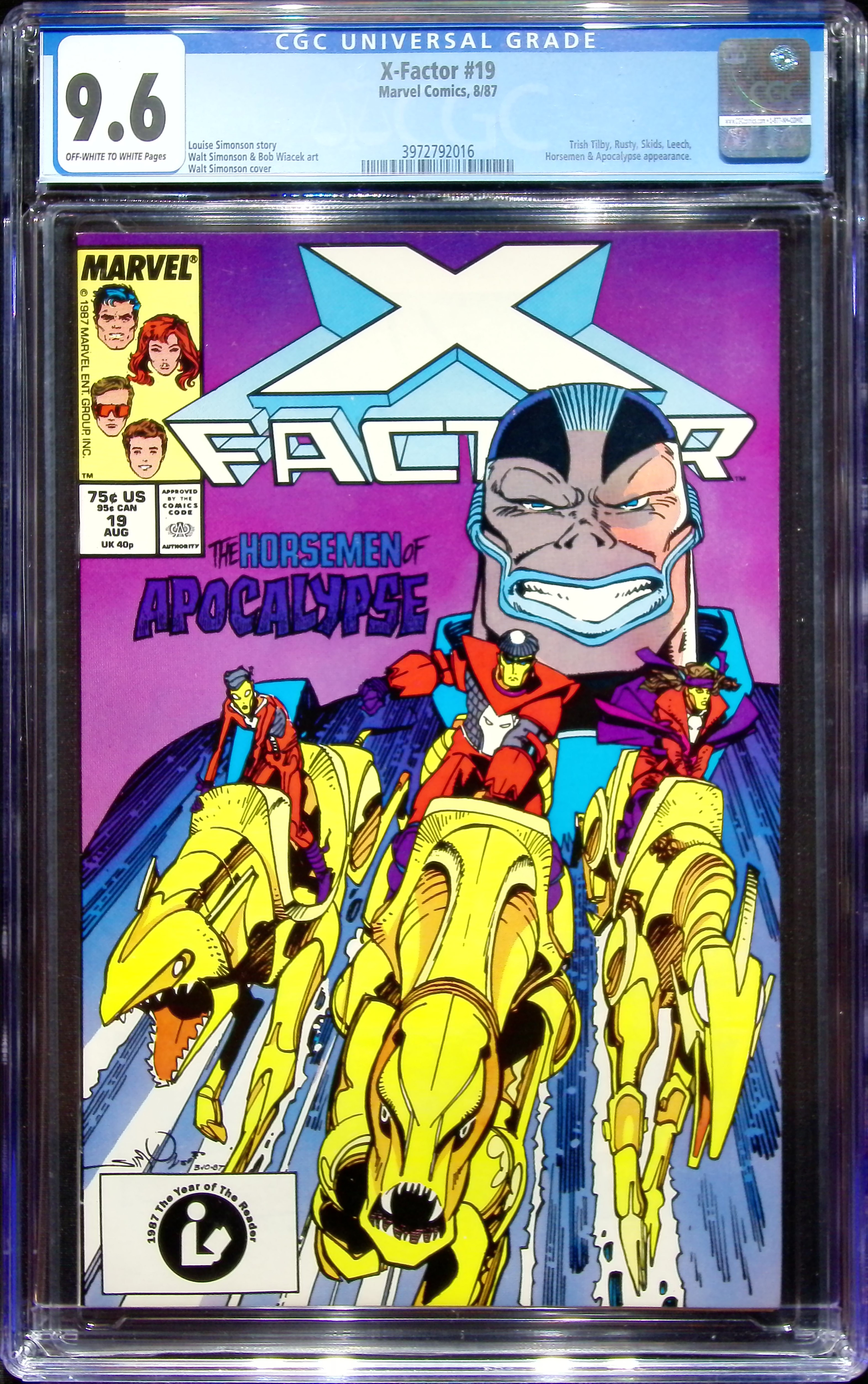 1987 X-Factor #19 CGC 9.6 Marvel Comics