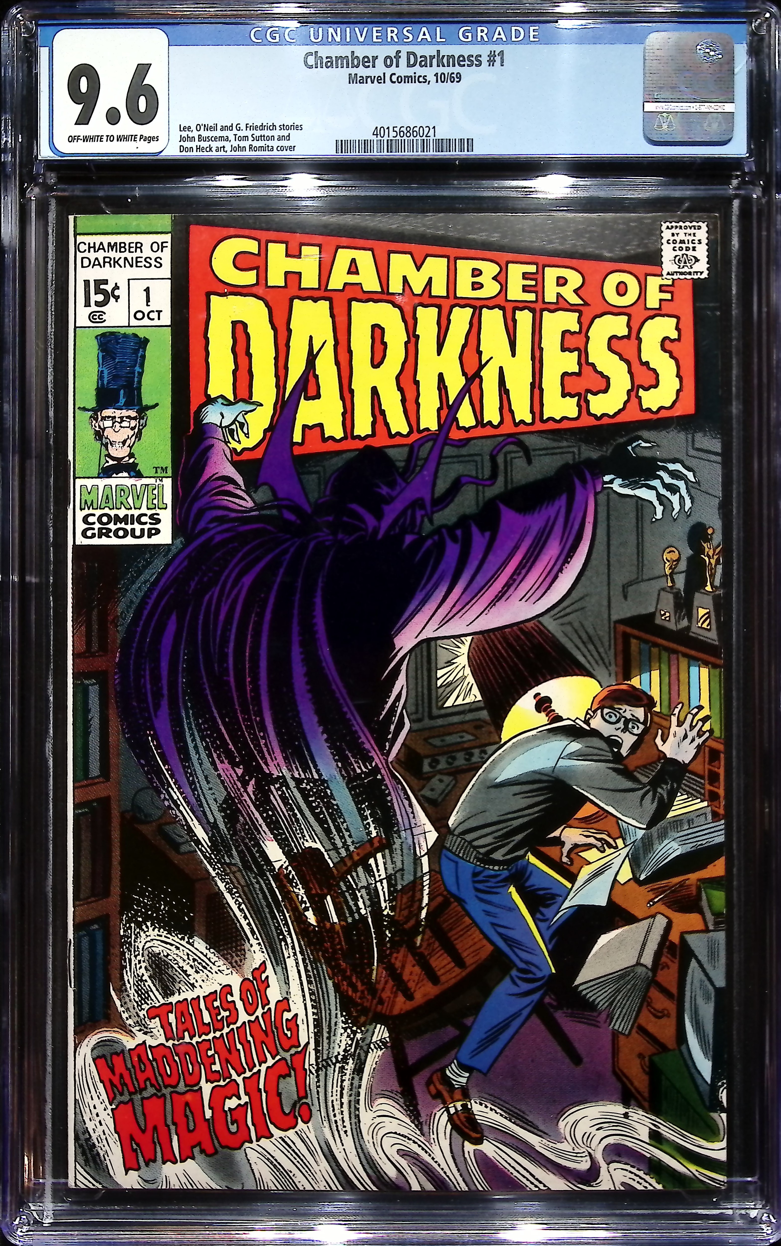 1969 Chamber of Darkness #1 CGC 9.6 Marvel Comics
