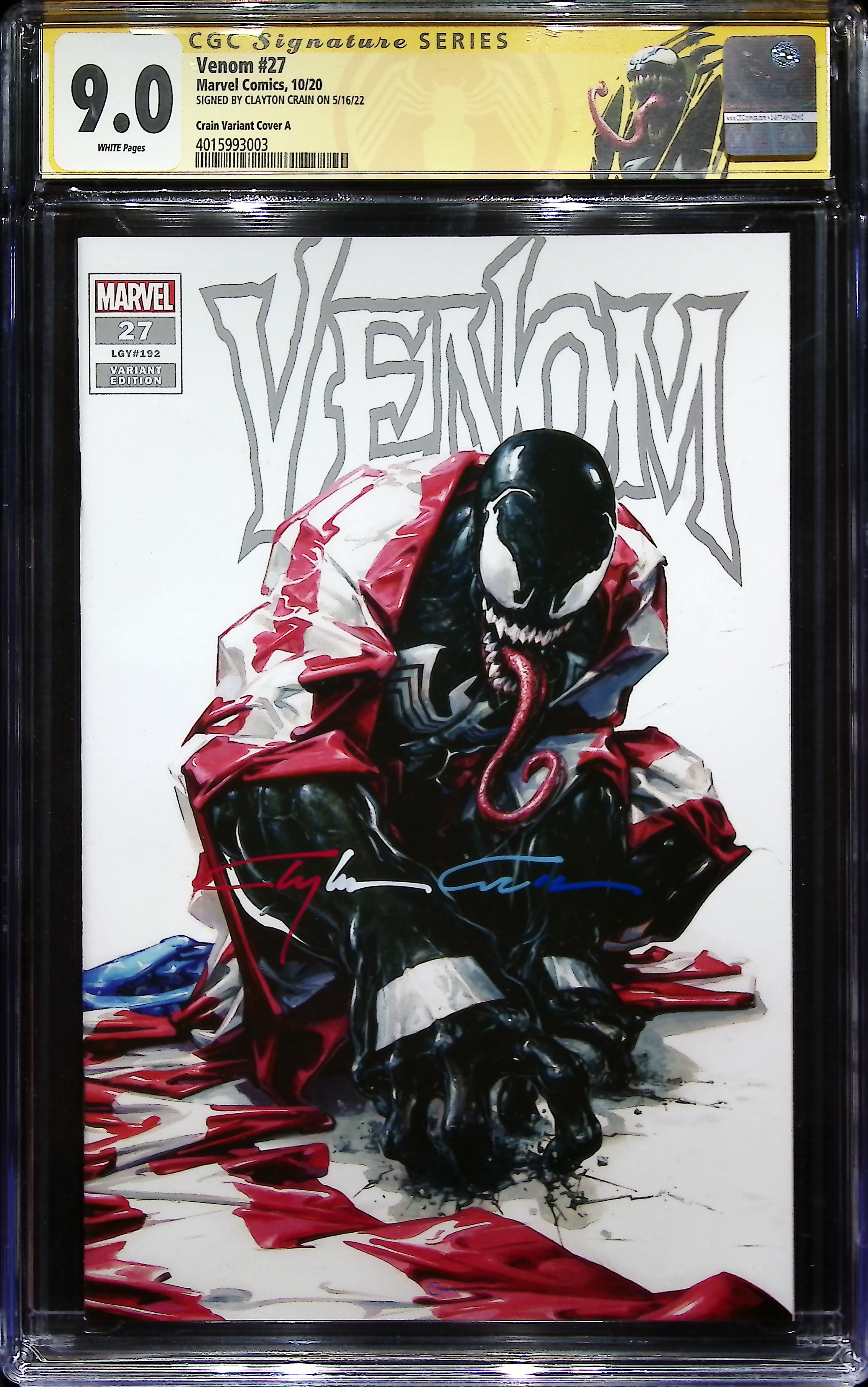 2020 Venom #27 CGC 9 Marvel Comics