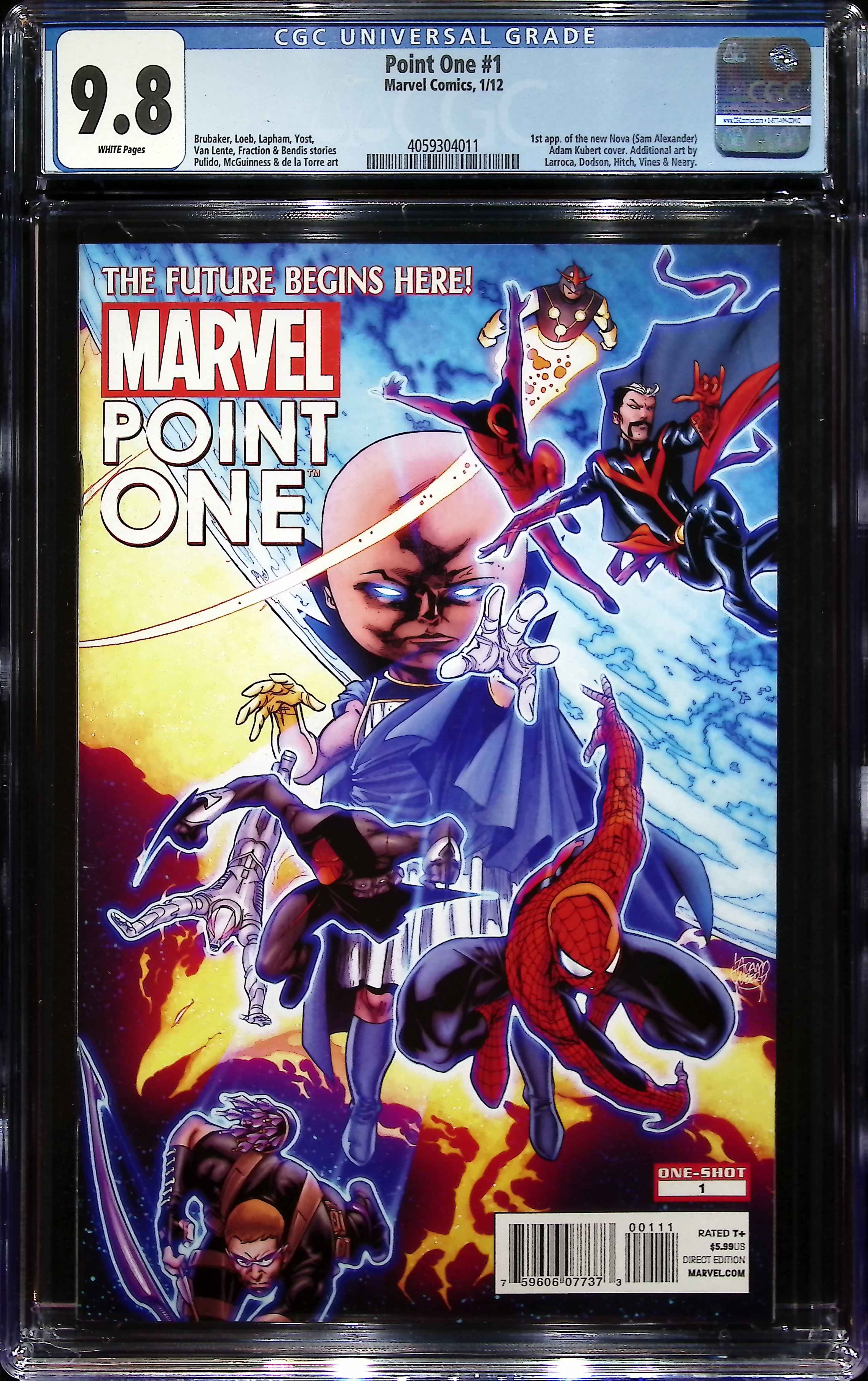 2012 Point One #1 CGC 9.8 Marvel Comics