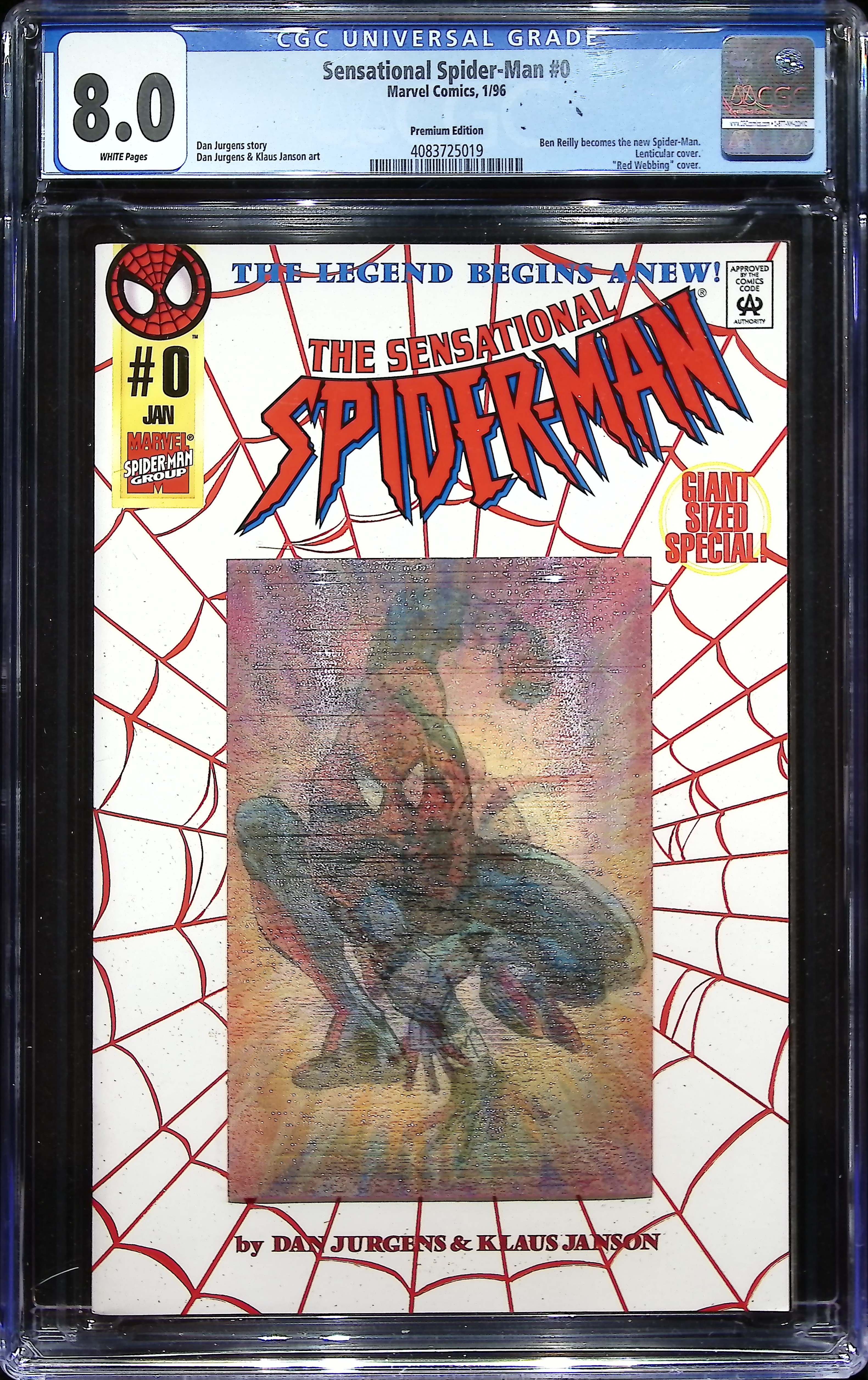1996 Sensational Spider-Man #0 CGC 8 Marvel Comics
