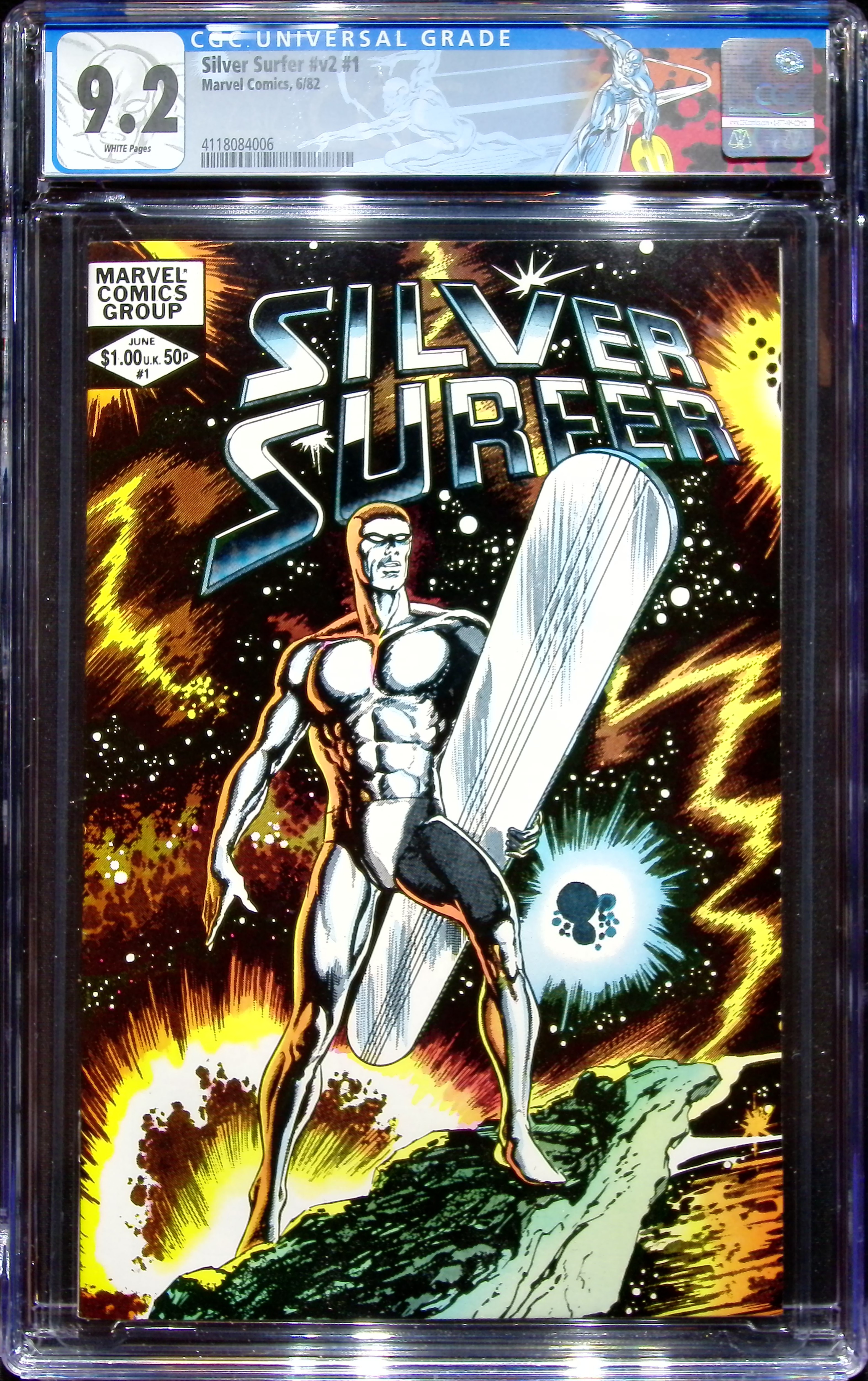 1982 Silver Surfer #v2 #1 CGC 9.2 Marvel Comics