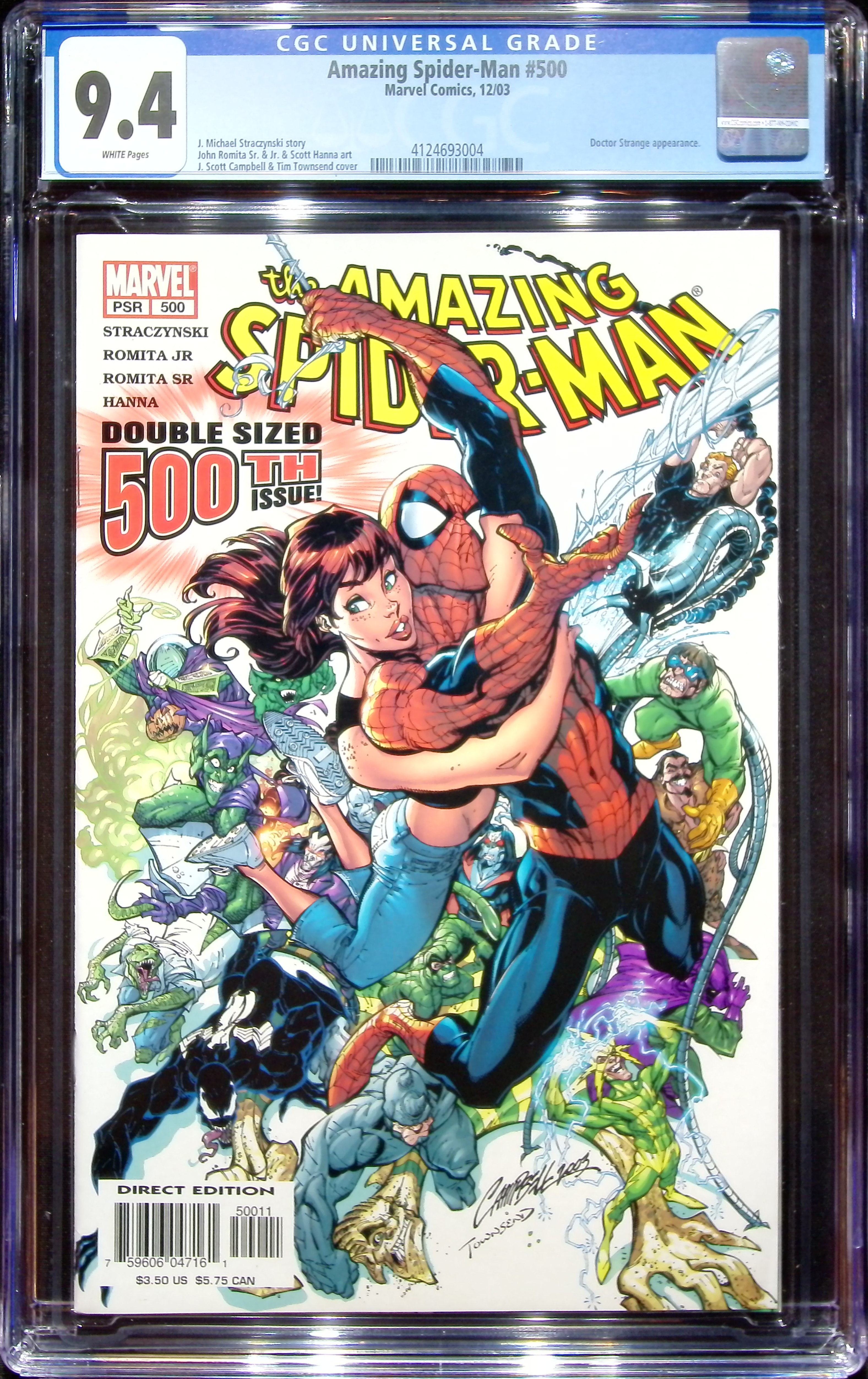 2003 Amazing Spider-Man #500 CGC 9.4 Marvel Comics