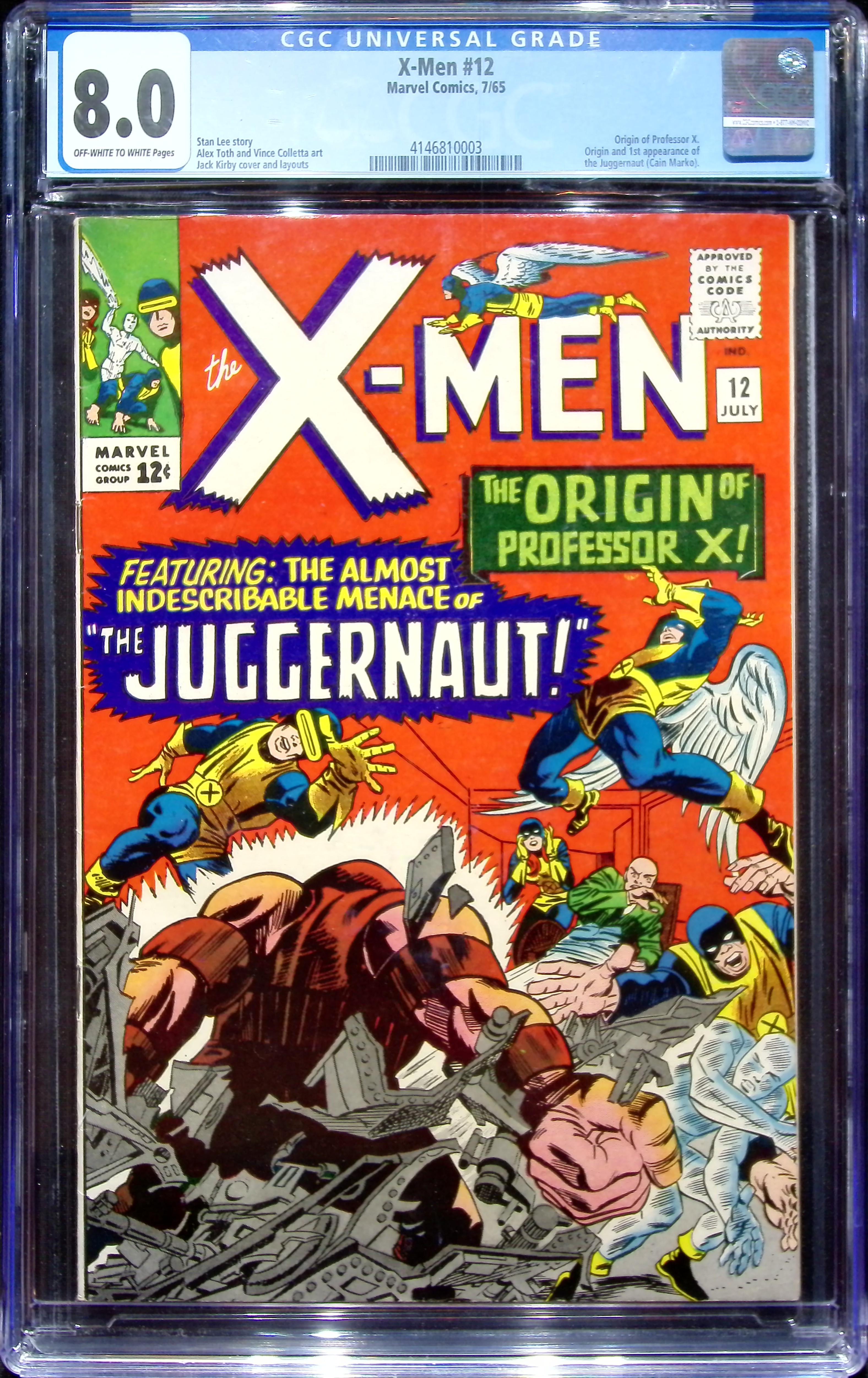 1965 X-Men #12 CGC 8 Marvel Comics