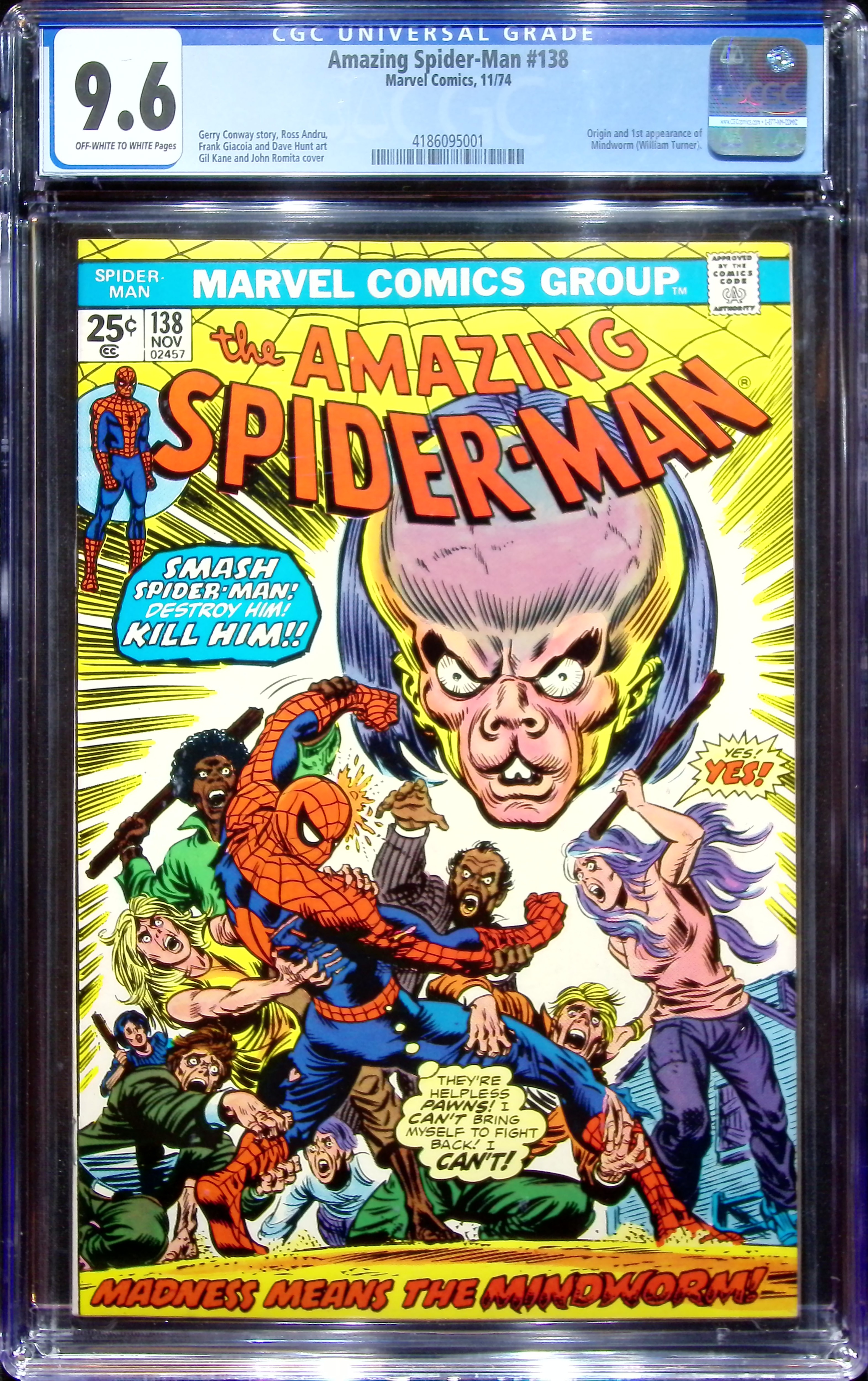 1974 Amazing Spider-Man #138 CGC 9.6 Marvel Comics