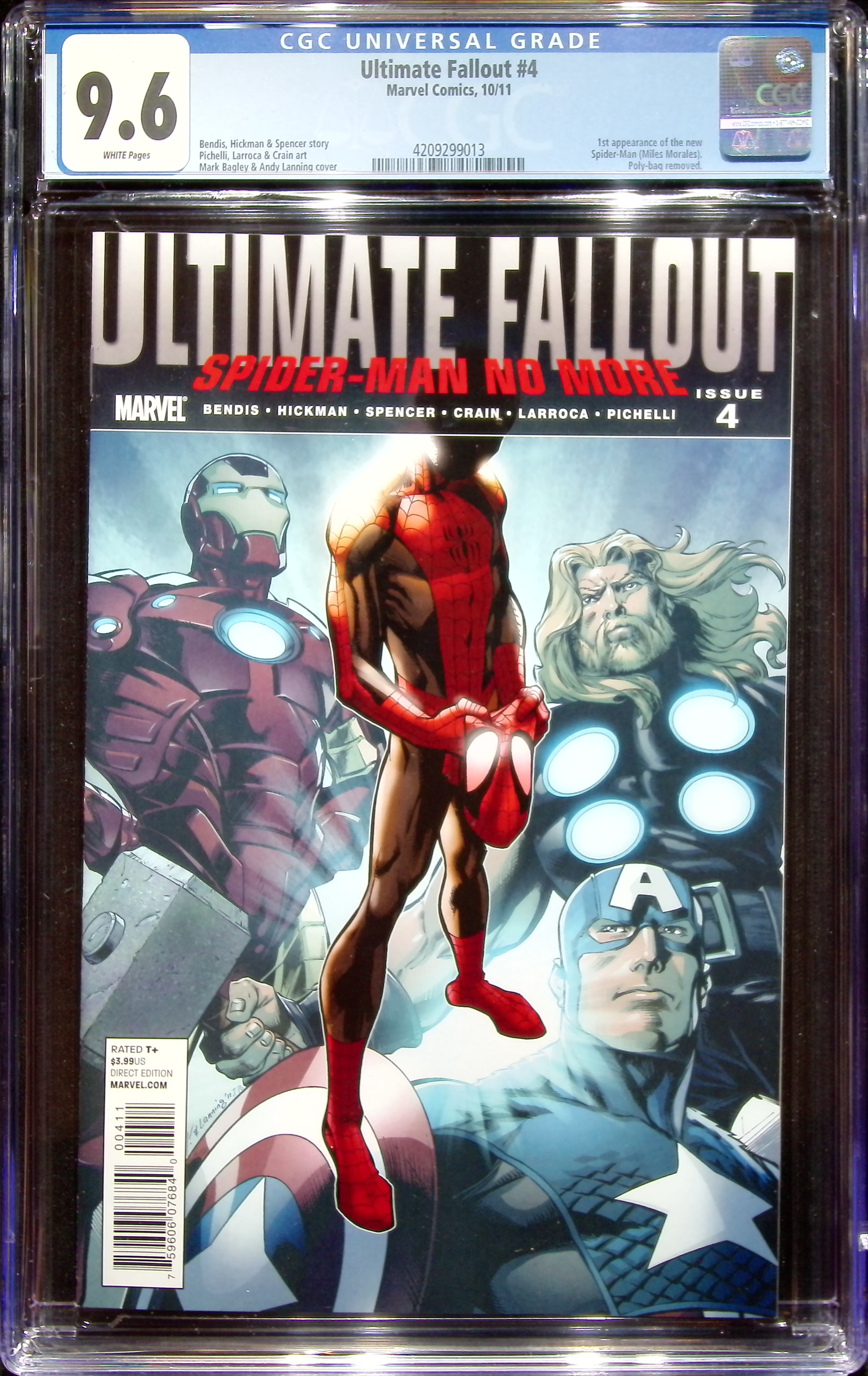 2011 Ultimate Fallout #4 CGC 9.6 Marvel Comics
