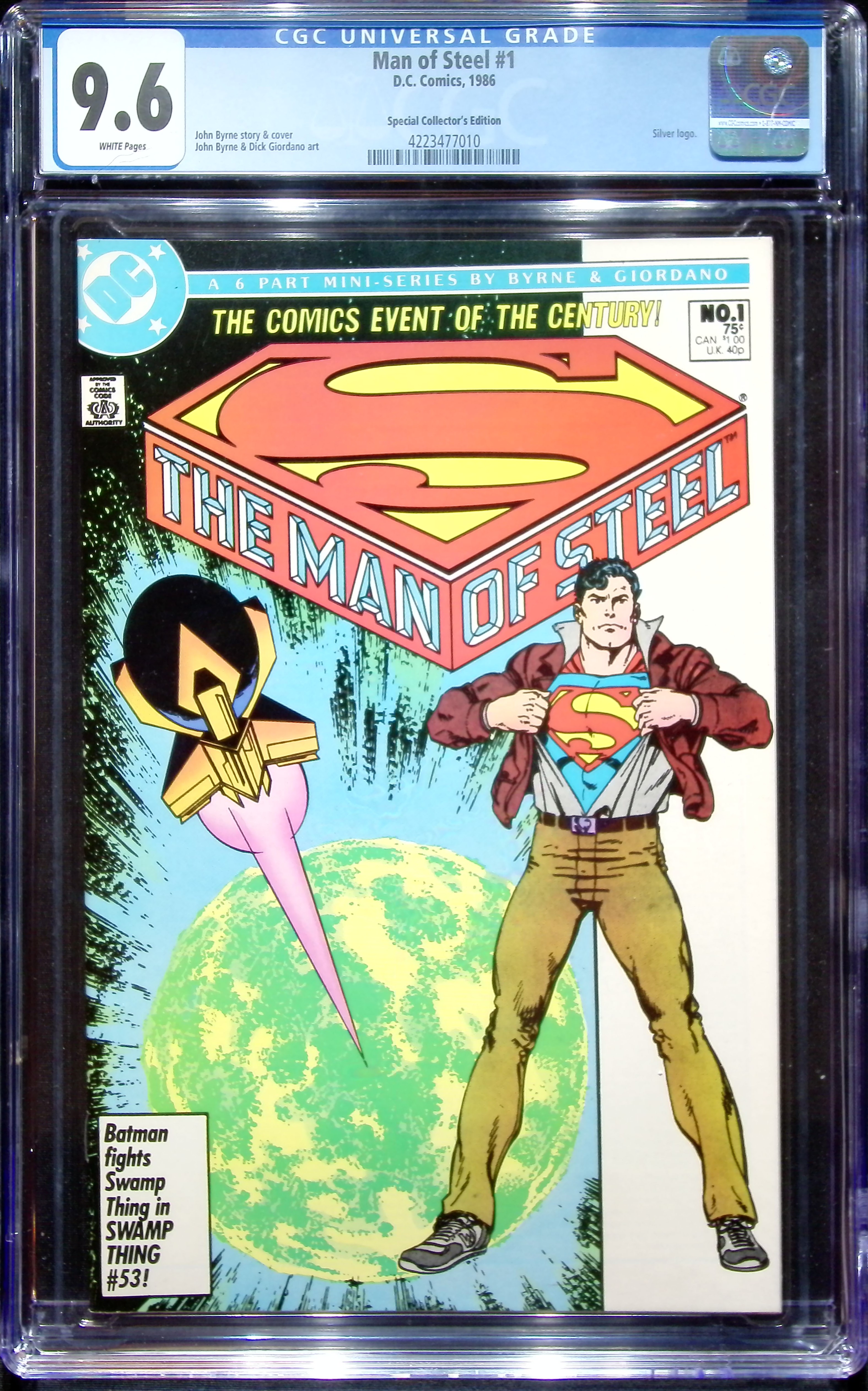 1986 Man of Steel #1 CGC 9.6 DC Comics