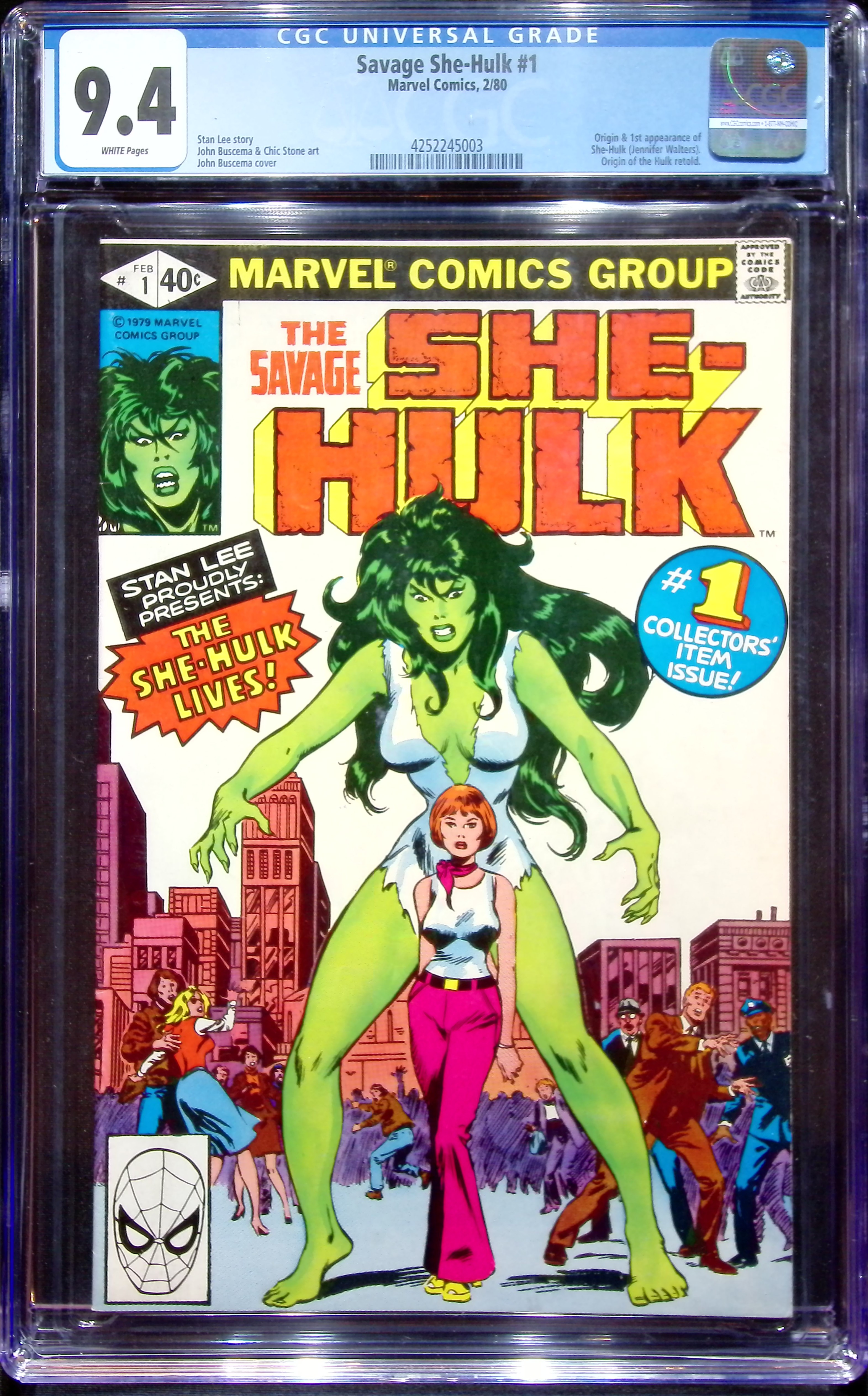 1980 Savage She-Hulk #1 CGC 9.4 Marvel Comics