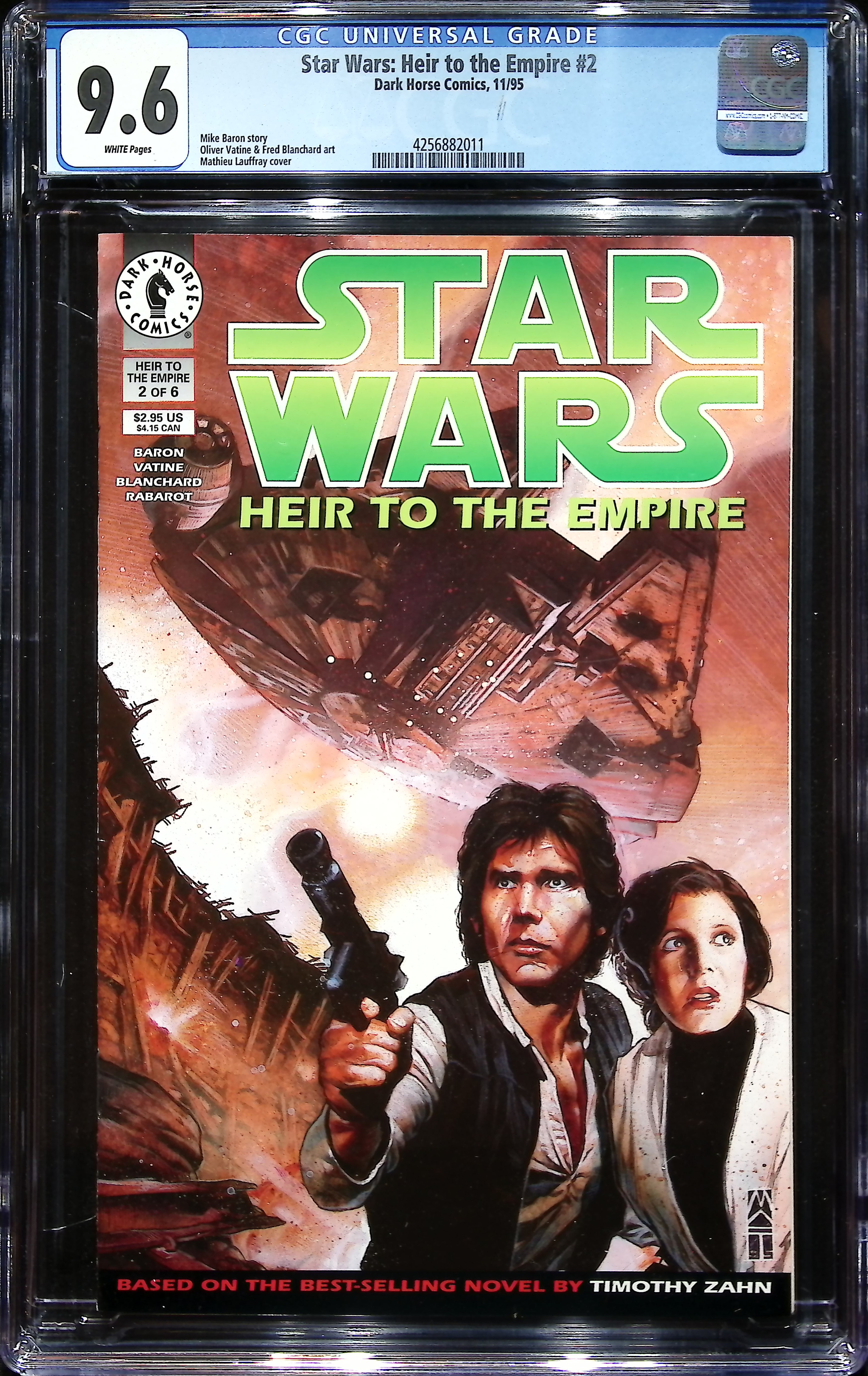 1995 Star Wars: Heir to the Empire #2 CGC 9.6 Dark Horse Comics