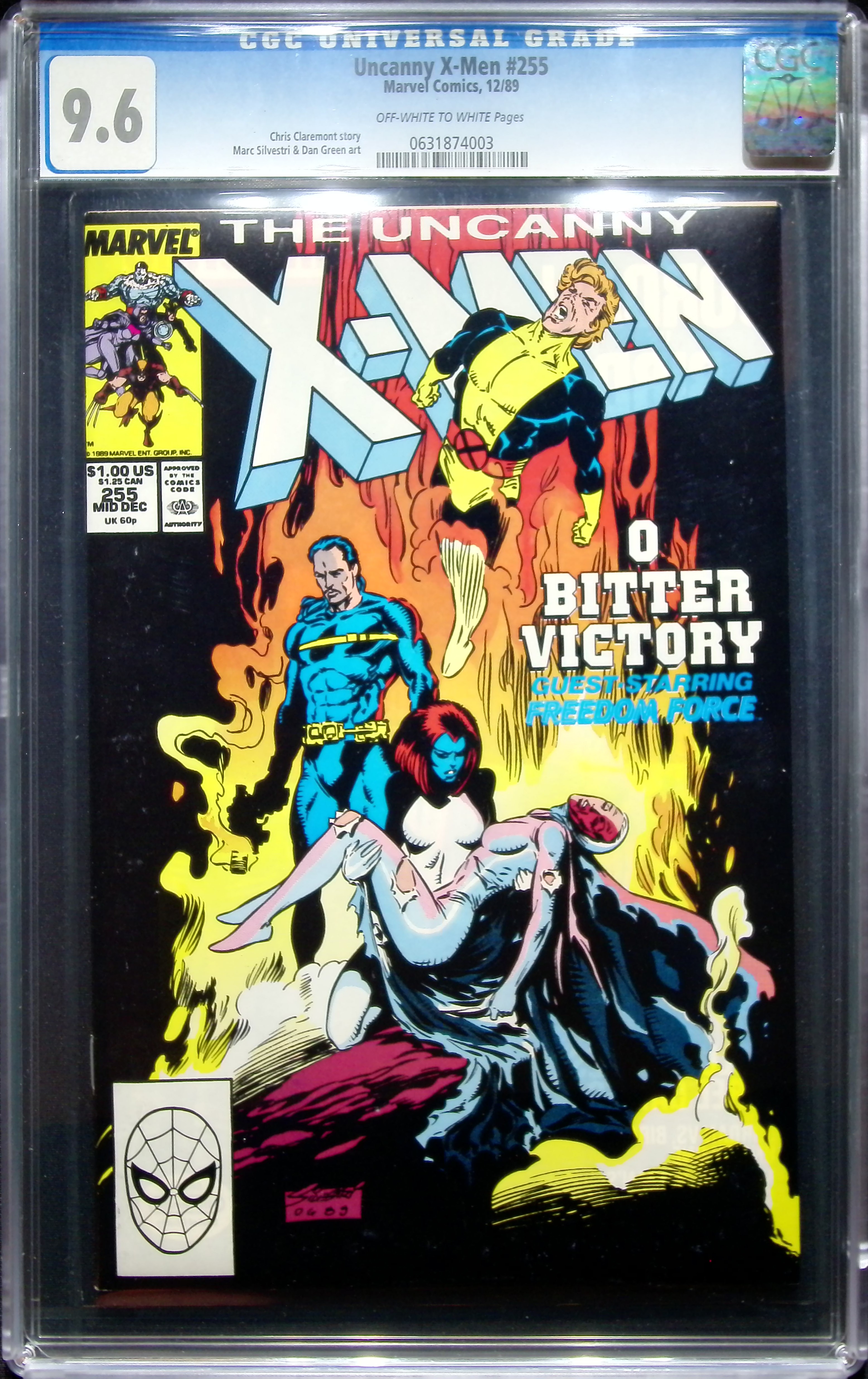 1989 Uncanny X-Men #255 CGC 9.6 Marvel Comics