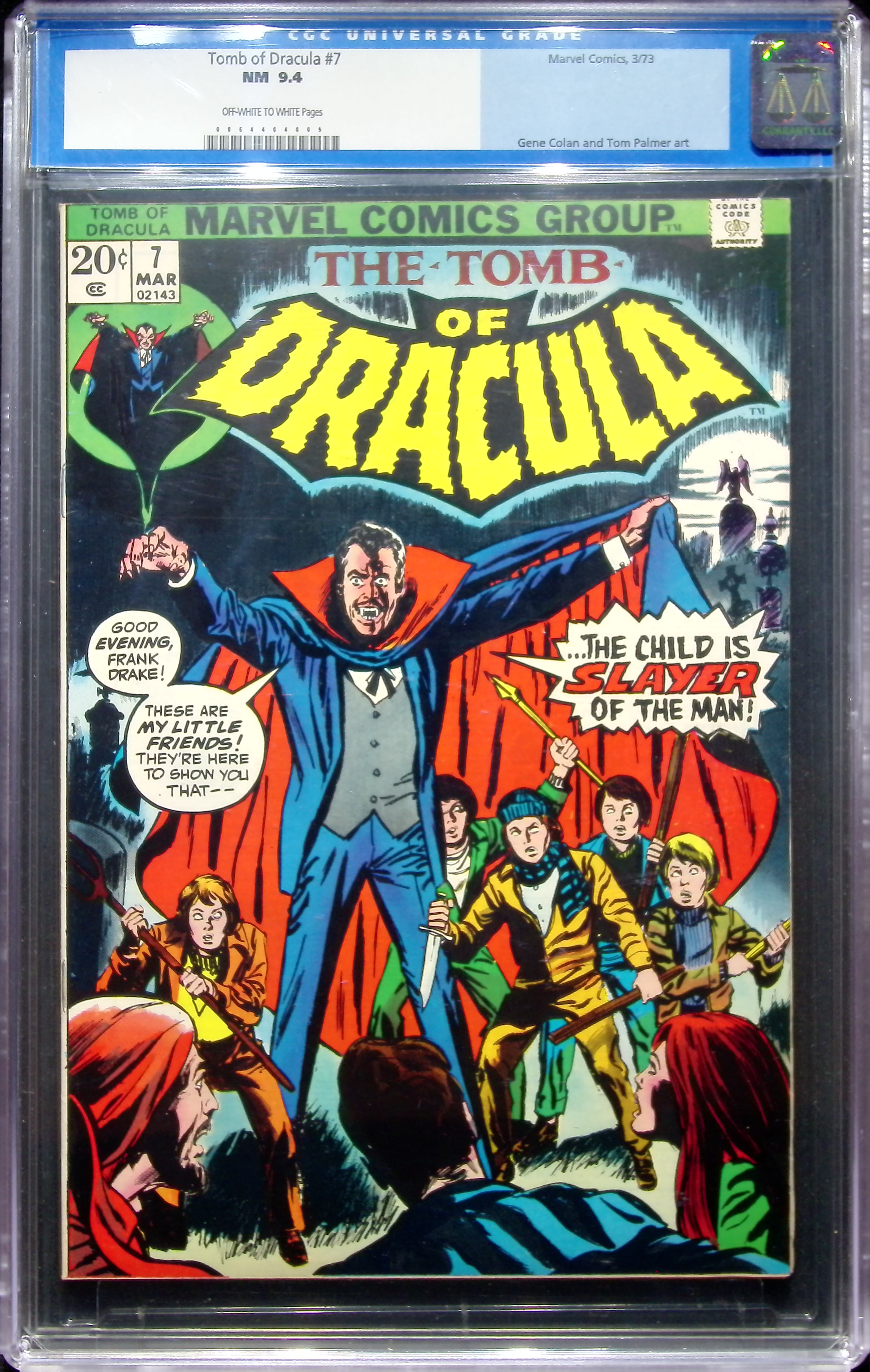 1973 Tomb of Dracula #7 CGC 9.4 Marvel Comics