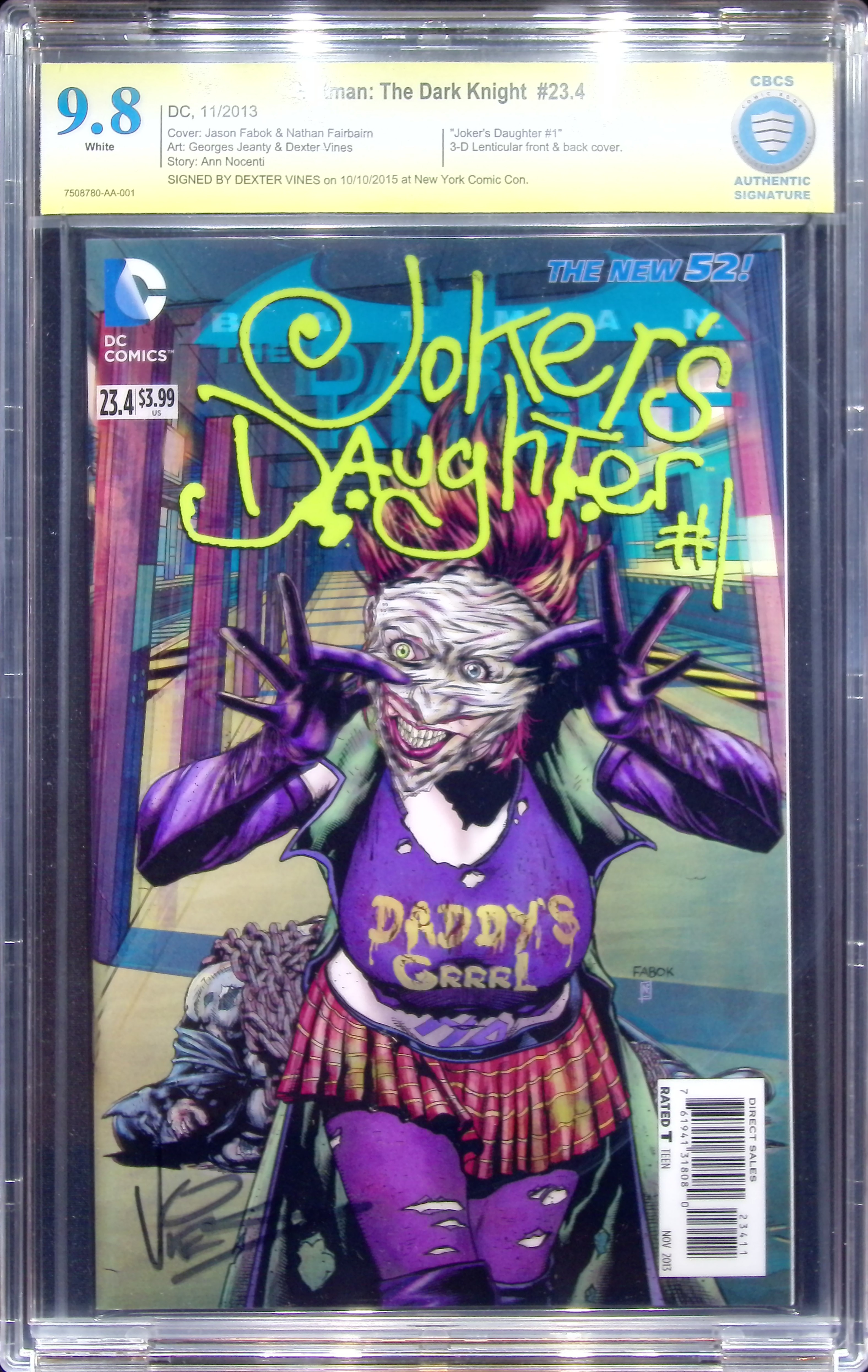 2013 Batman: The Dark Knight #23.4 CBCS 9.8 DC Comics