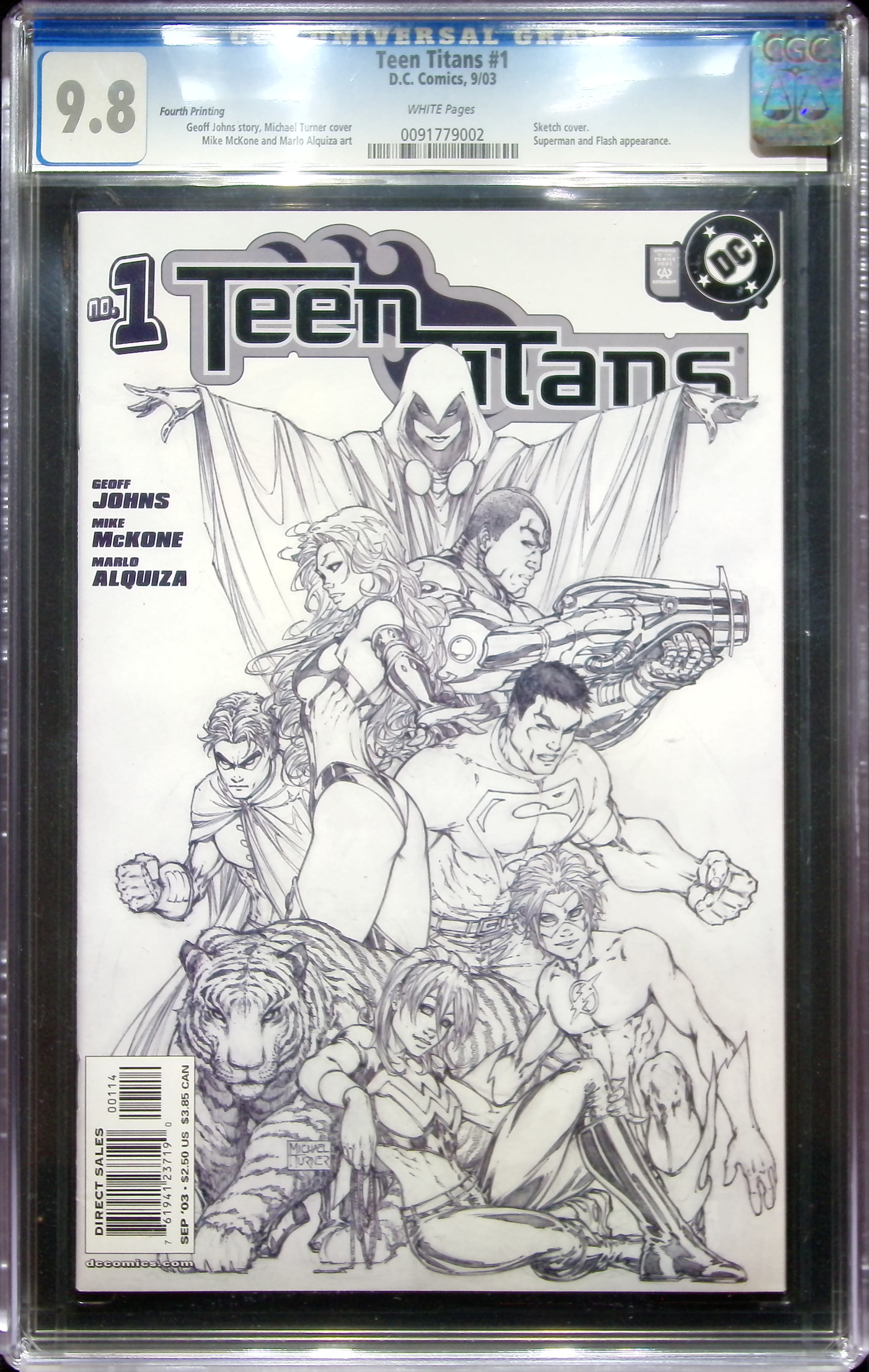 2003 Teen Titans #1 CGC 9.8 DC Comics