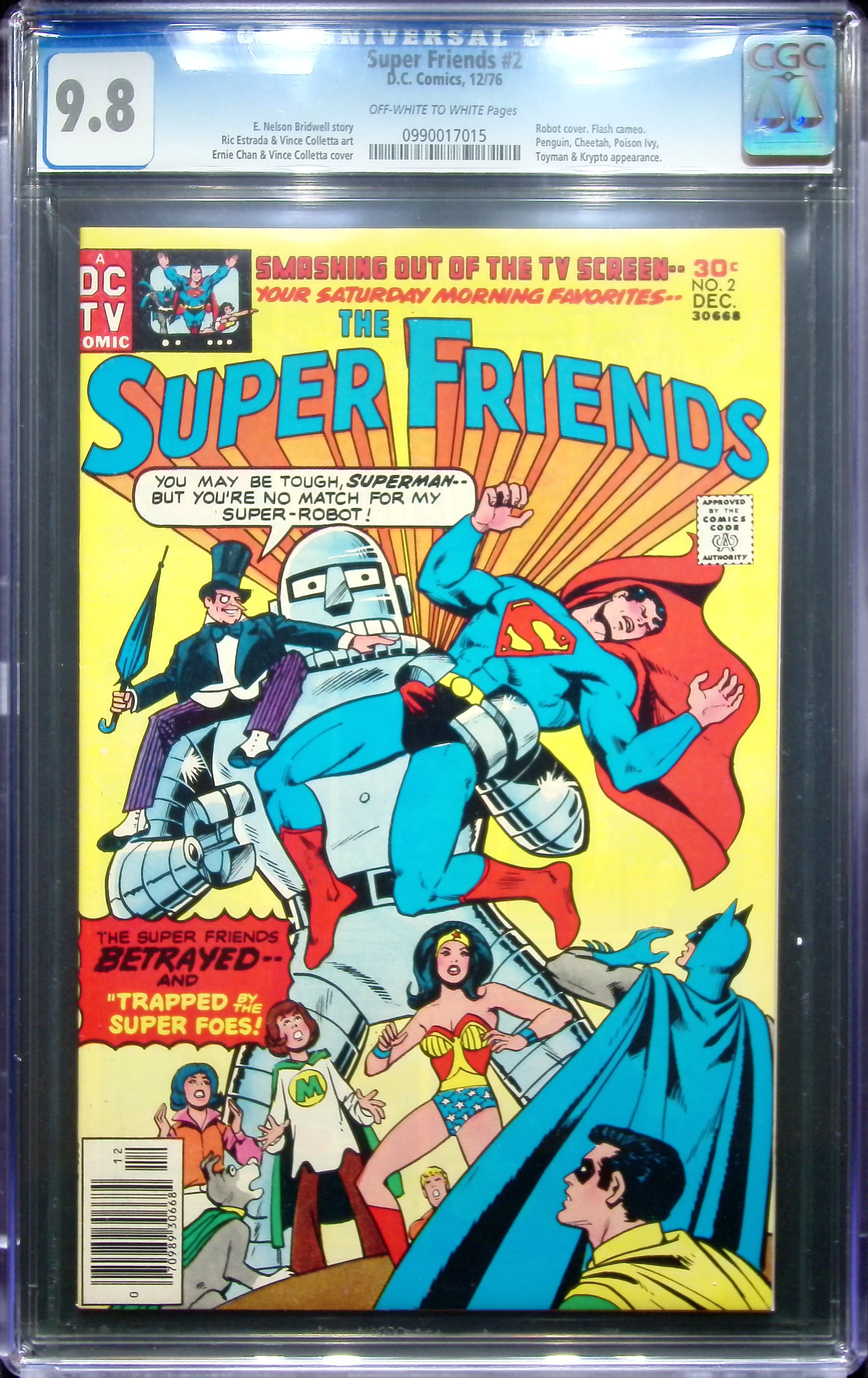 1976 Super Friends #2 CGC 9.8 DC Comics