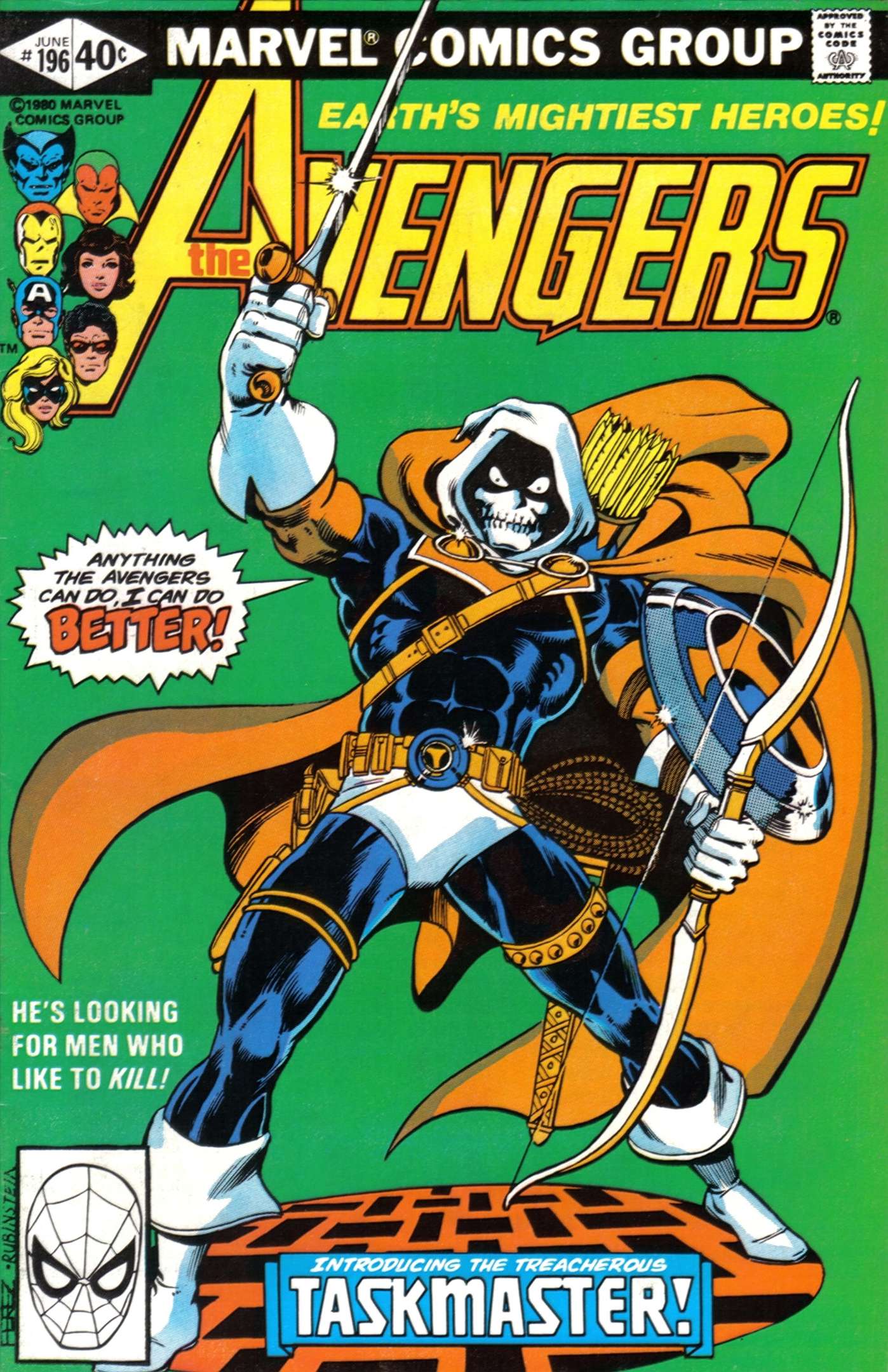 1980 Avengers #196 Marvel Comics