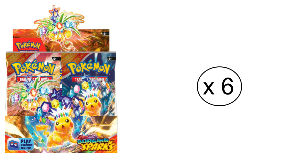 SV08 Surging Sparks Booster Box Case (6 BB)